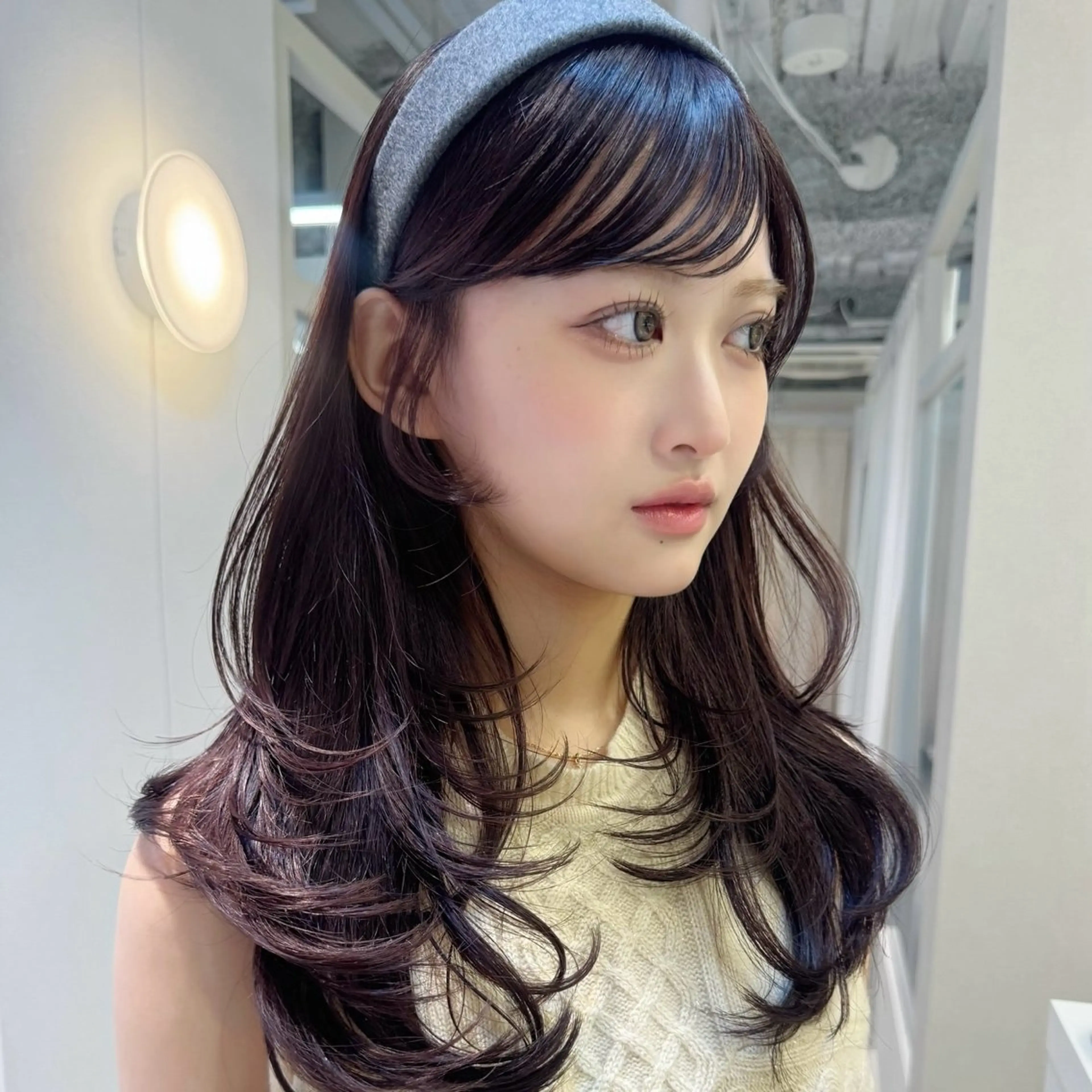 ロング レイヤーカット カット ヘアカラー トリートメント 透明感🍨レイヤー ヘアセット/miyuのヘアスタイル