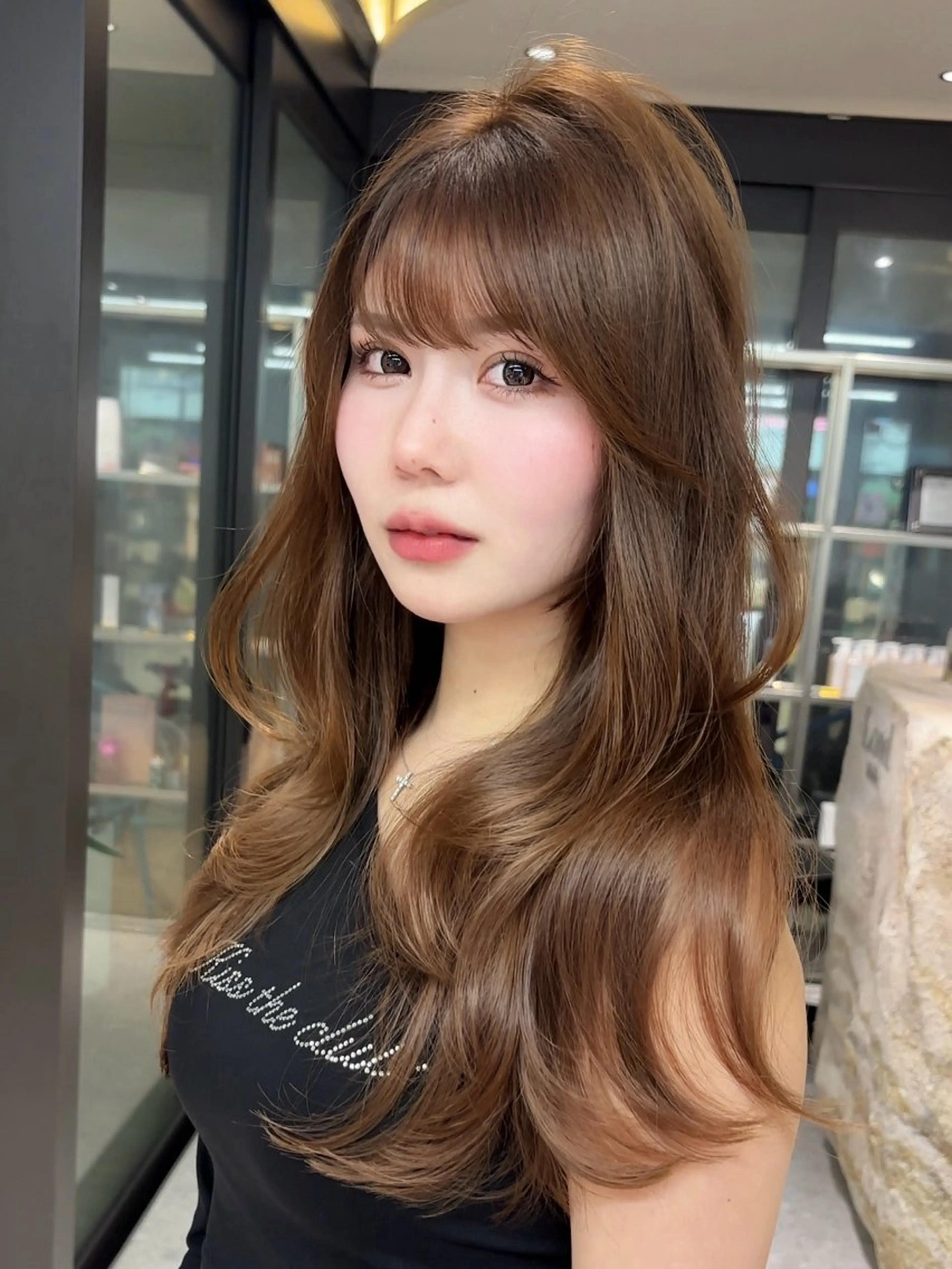 ロング カラー 透明感カラー レイヤーカット カット ヘアカラー トリートメント 🎀𝑆𝐴𝑅𝐴 /レイヤーカット🎀のヘアスタイル