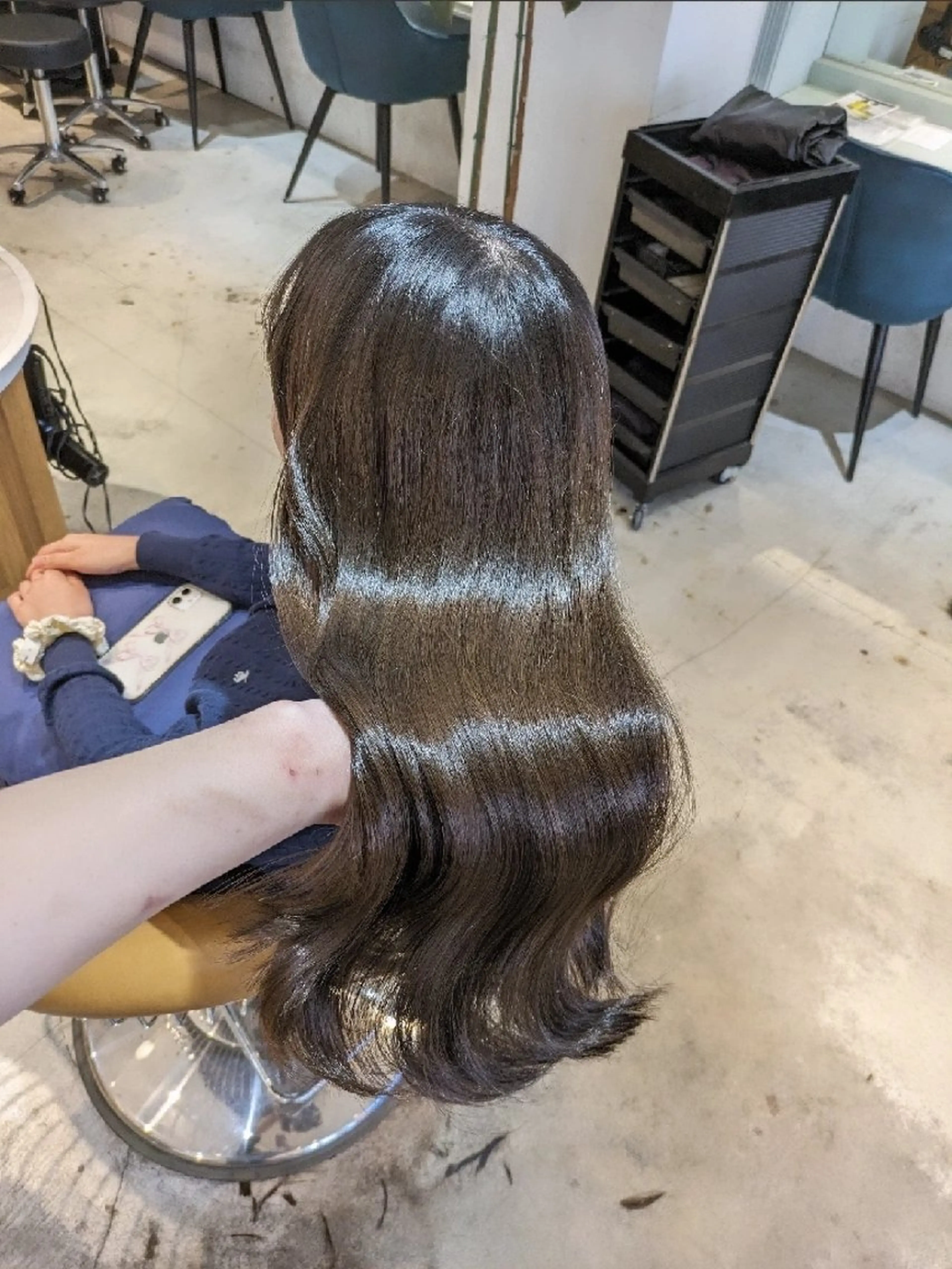 ロング カット ヘアカラー トリートメント 縮毛矯正/レイヤー 💎やまもとちひろのヘアスタイル