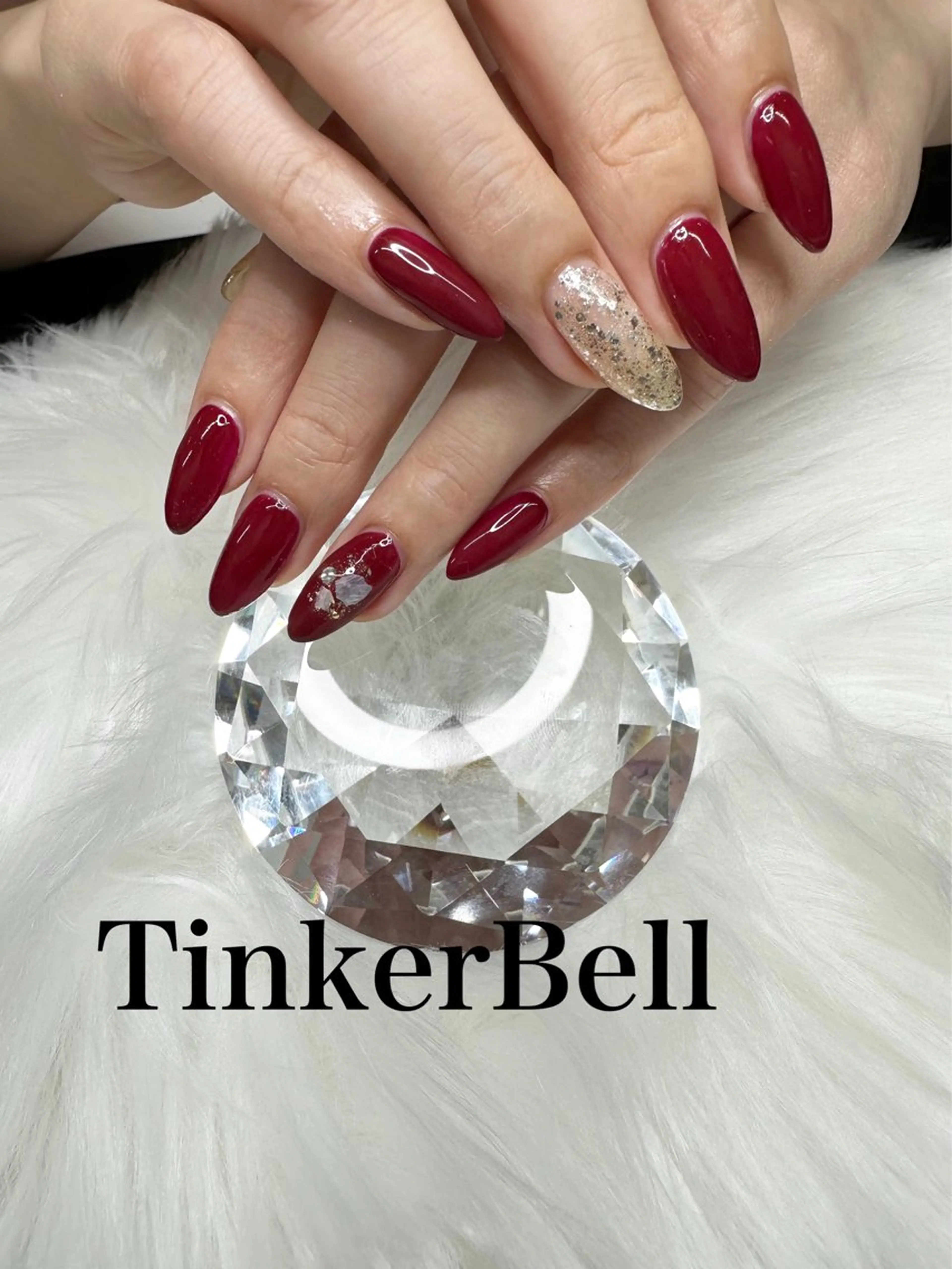 ネイル シンプルネイル ハンドネイル Tinker Bellのネイルデザイン