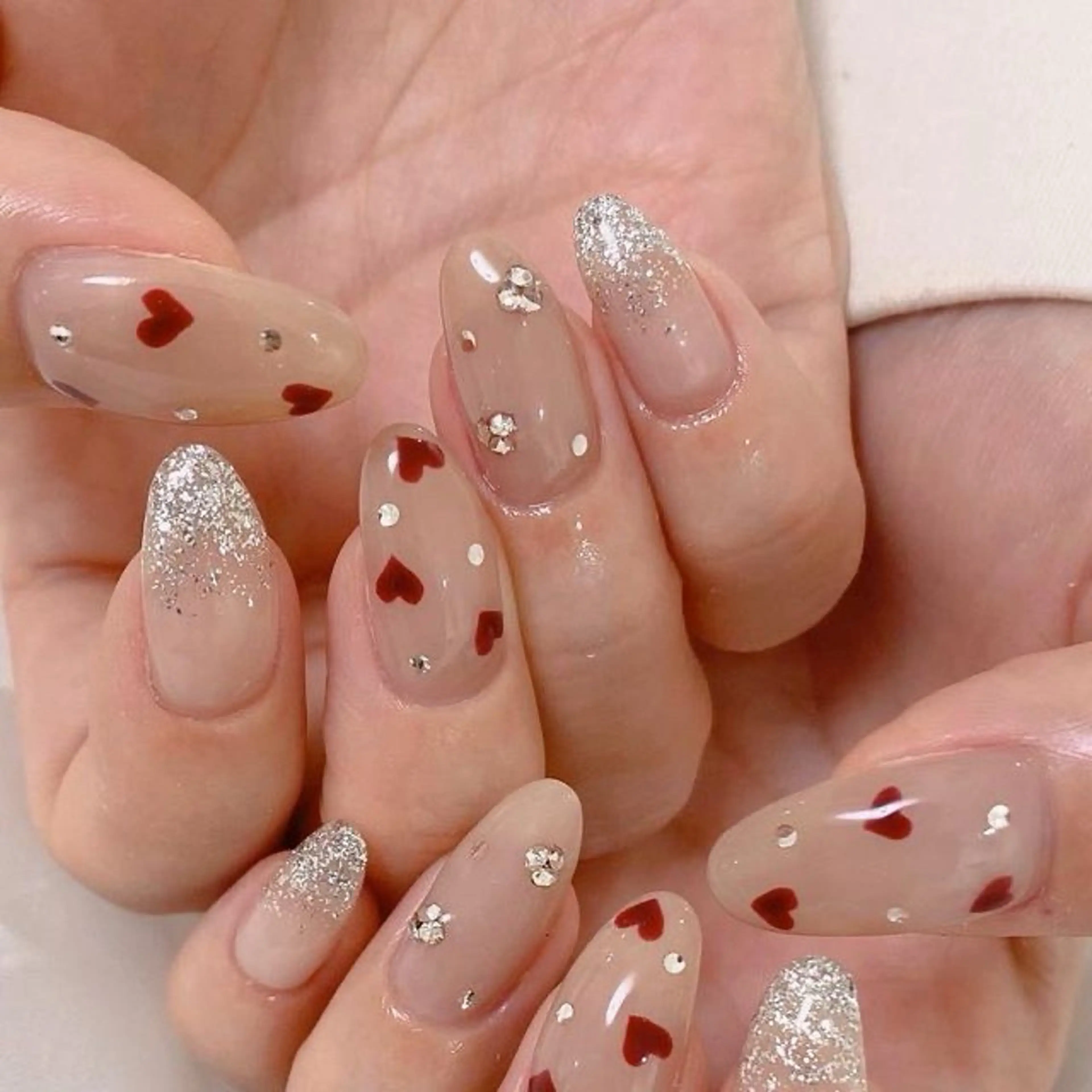 ネイル 長さ出し フレンチネイル グラデーション 卒業式 マグネットネイル MIHANA NAILのネイルデザイン