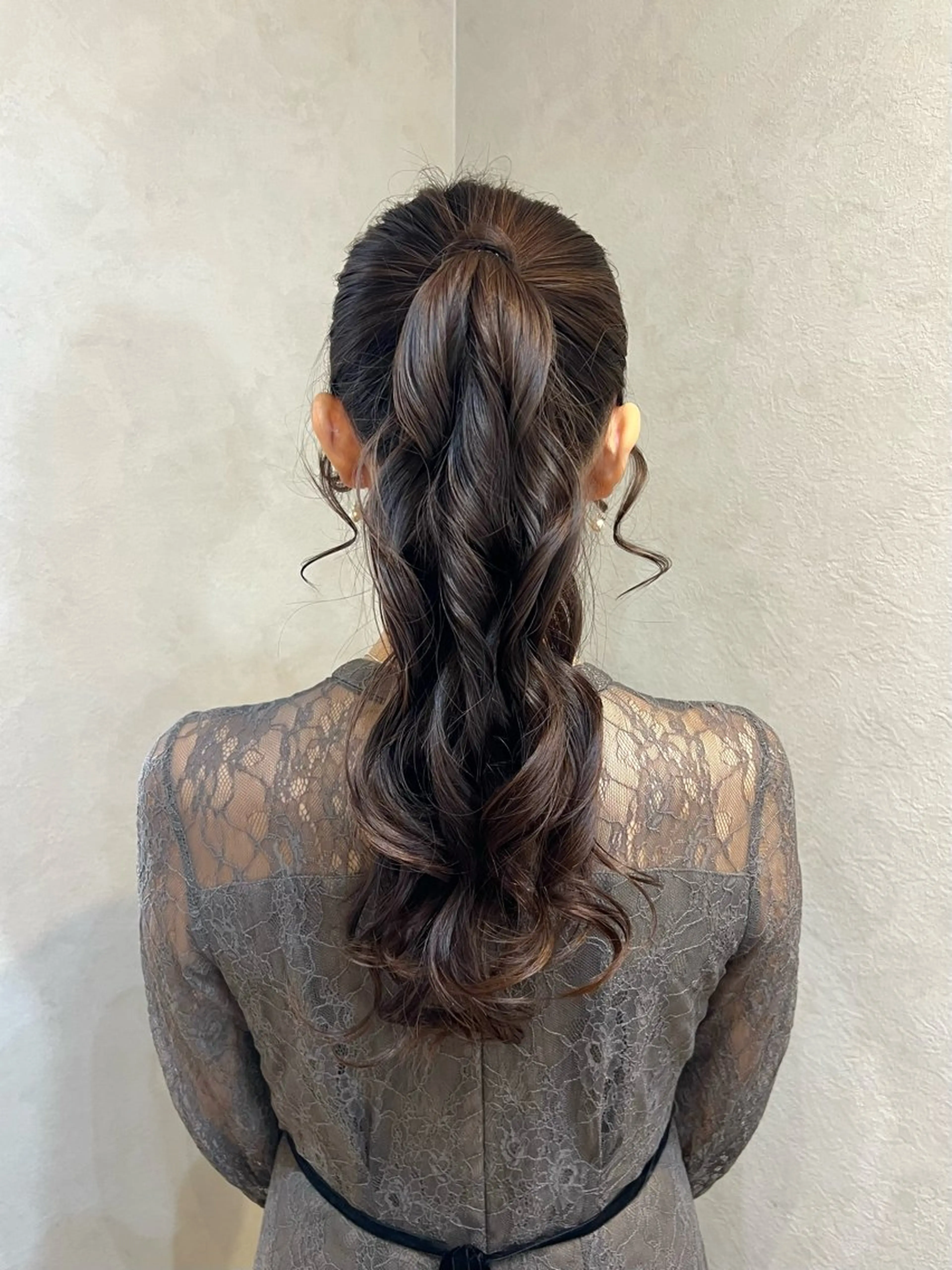 ロング ヘアセット 濱野 梨奈のヘアスタイル