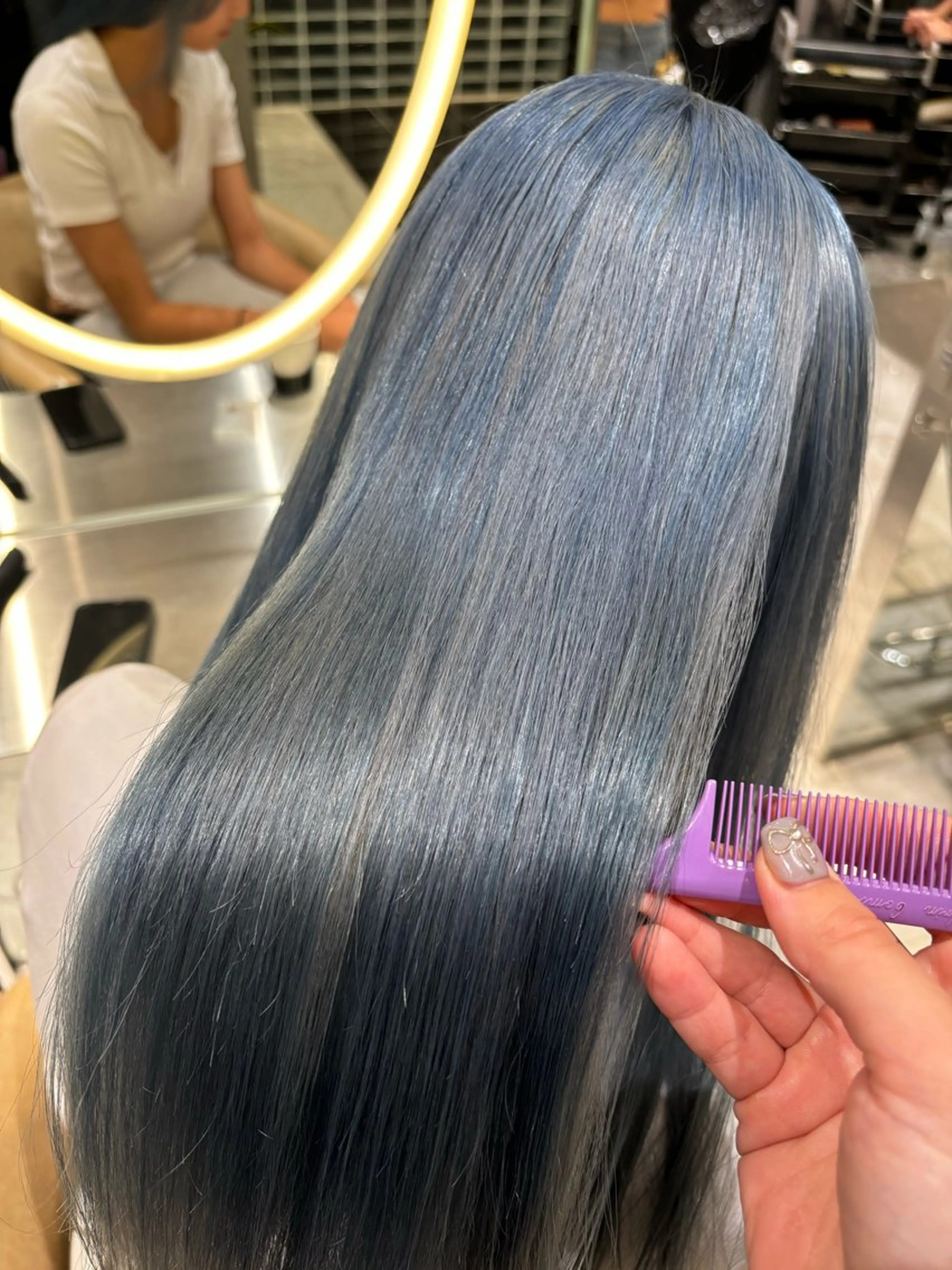 カラー ブリーチ ハイトーンカラー ヘアカラー AYARI☆縮毛矯正 艶髪/透明感カラーのヘアスタイル