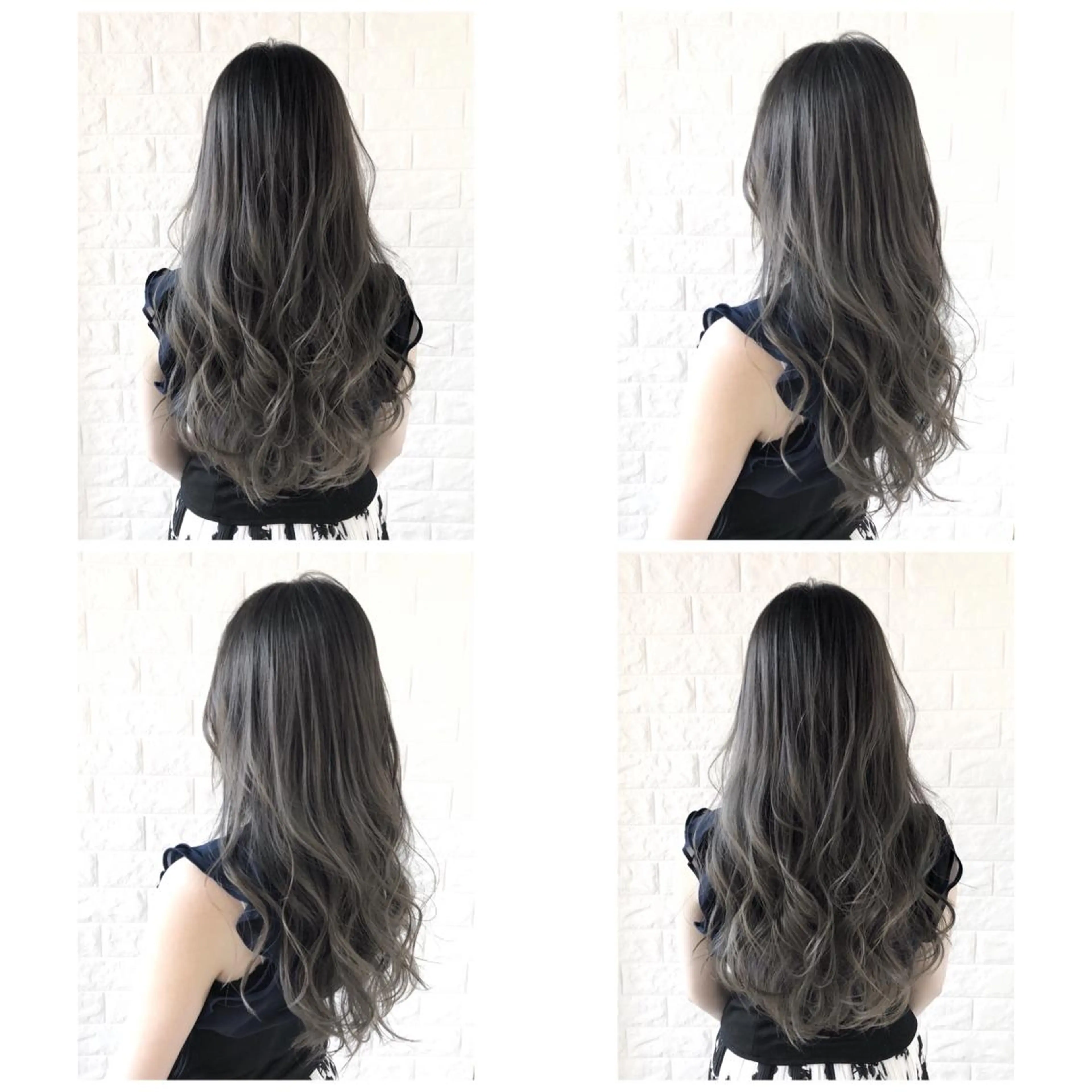 ロング カラー ブリーチ グラデーションカラー グレージュ ハイライトカラー イルミナカラー KIZU 髪質改善 オカルト怪談のヘアスタイル