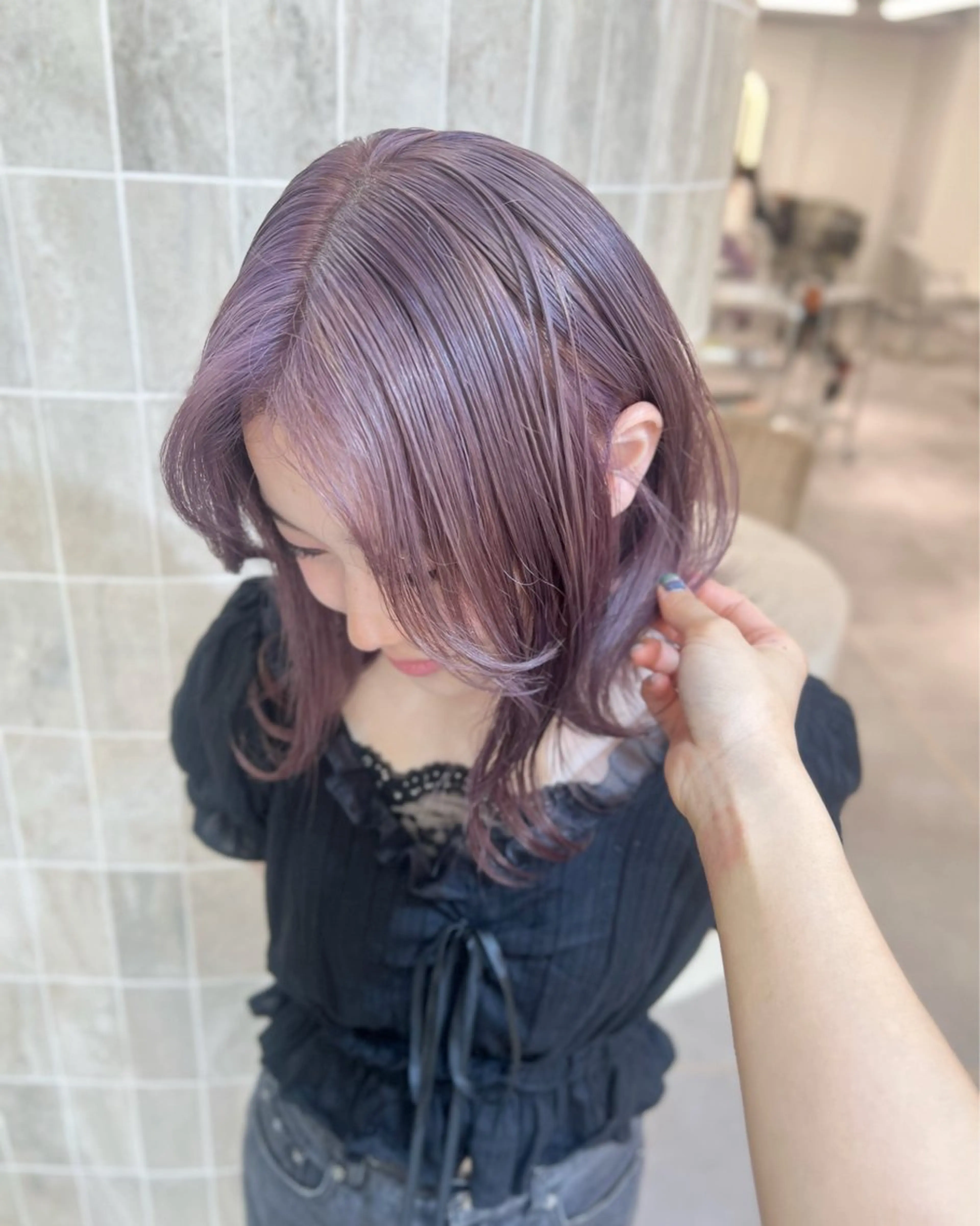 カラー ヘアカラー Elsa the leap元町店所属・Elsa アヤカのヘアスタイル