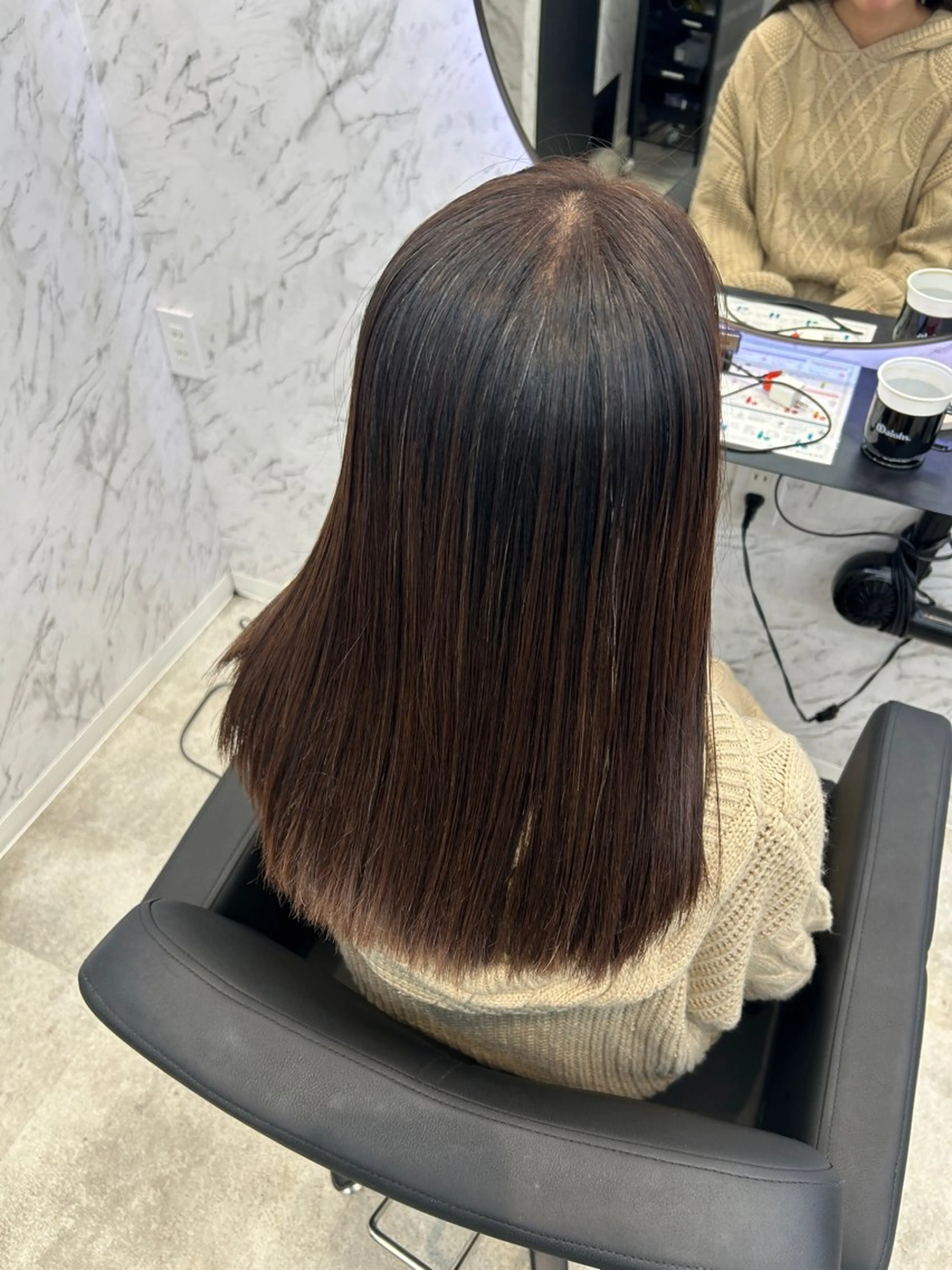 ロング 縮毛矯正 縮毛矯正 艶カラー 🇰🇷💎MIUのヘアスタイル