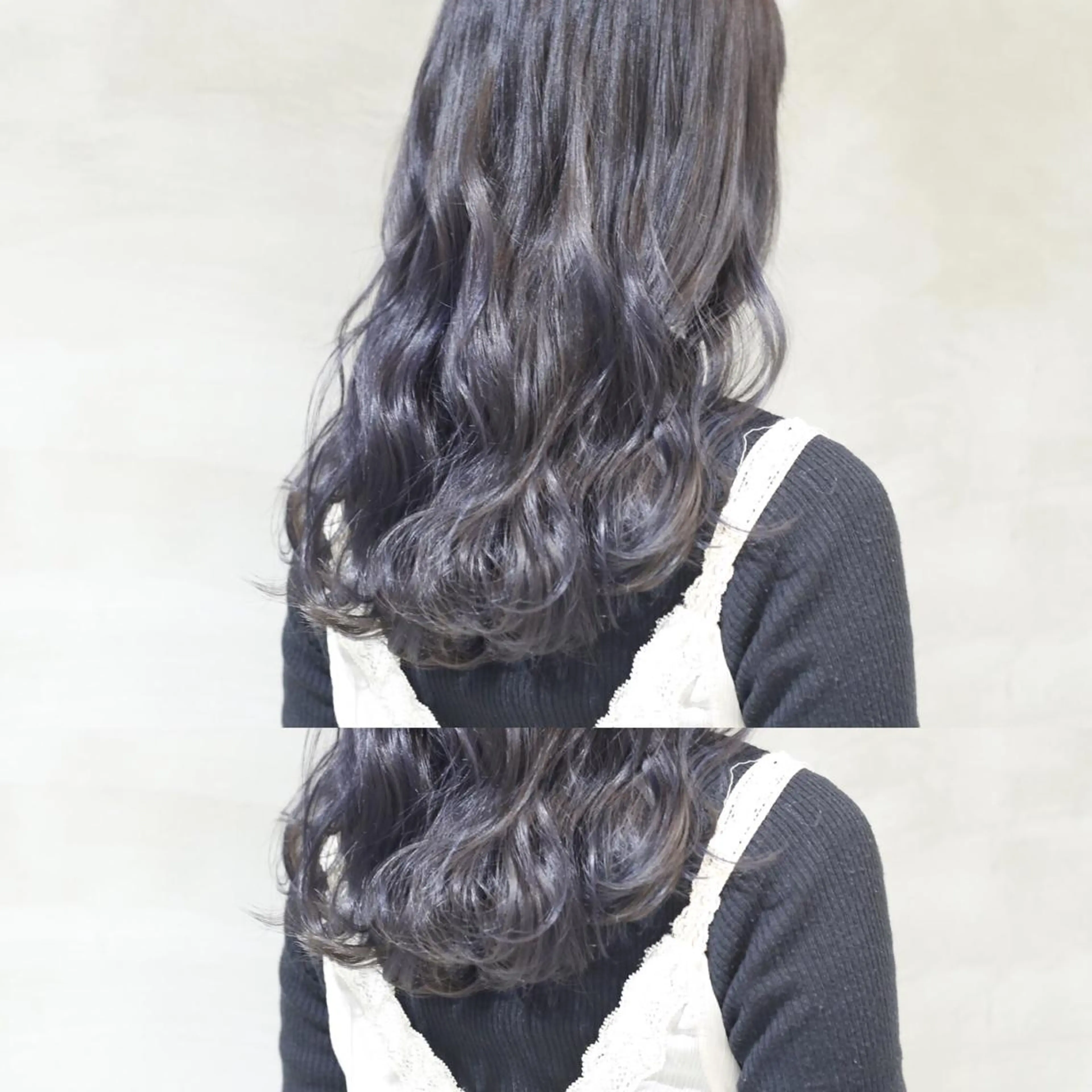 ロング カラー グレージュ ill.所属・ill［イル］大須 ダブルカラー髪質改善のヘアスタイル