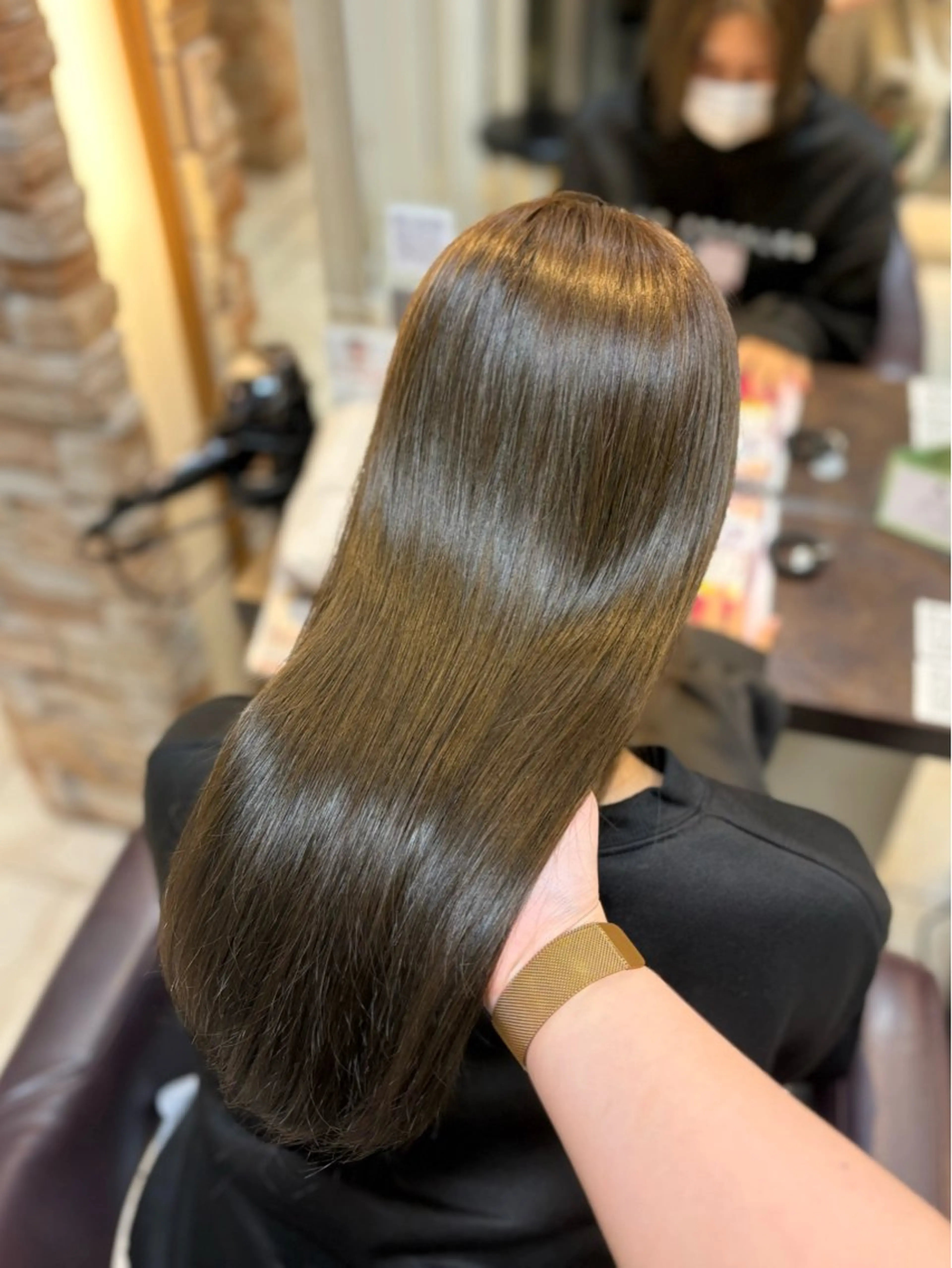 ロング カラー ヘアカラー トリートメント 🎀透明感カラー 🐈ナズナのヘアスタイル