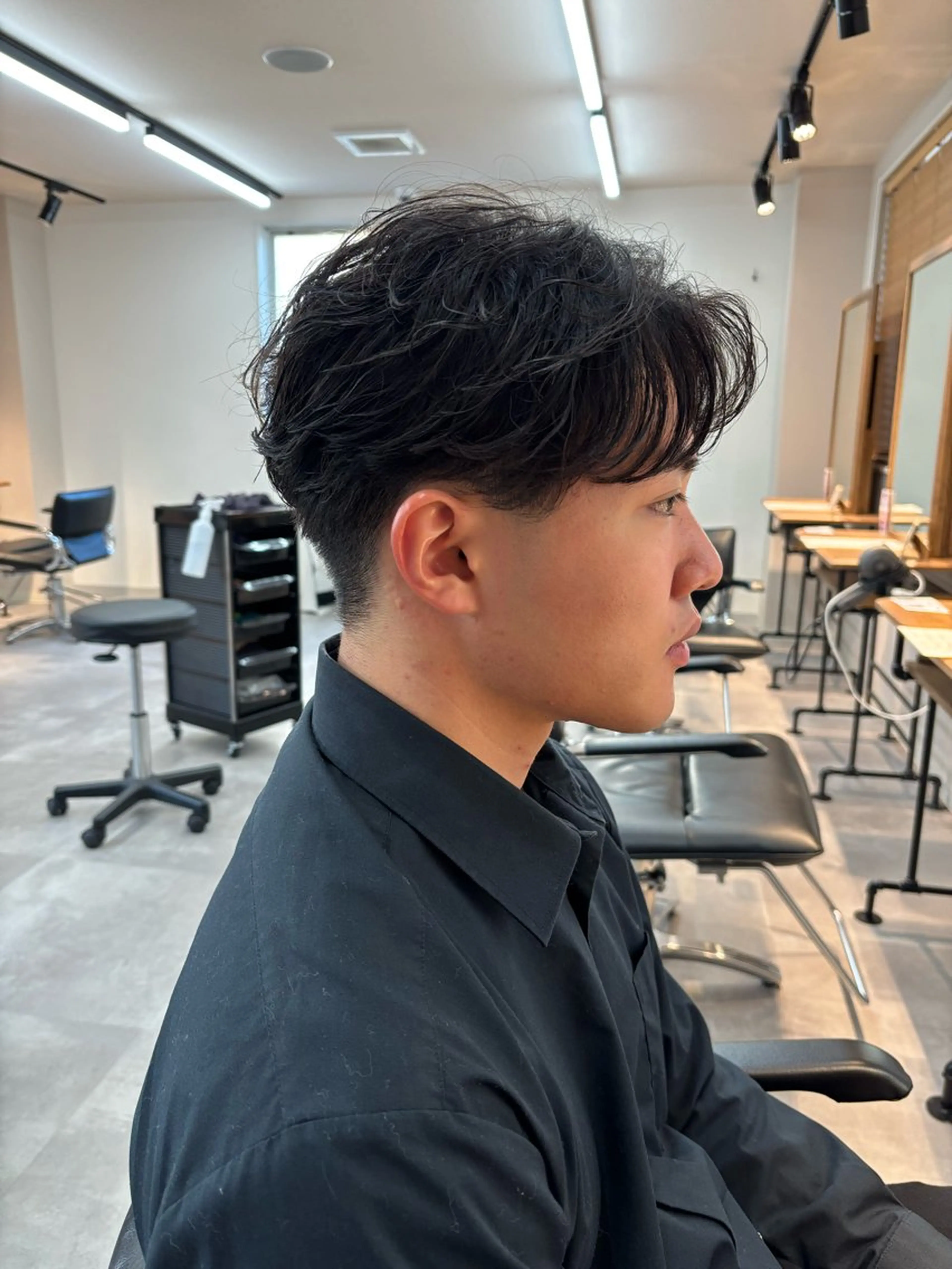 パーマ メンズ フェザーパーマ メンズパーマ カット パーマ 保立/メンズカット 千葉駅フェザーパーマのヘアスタイル