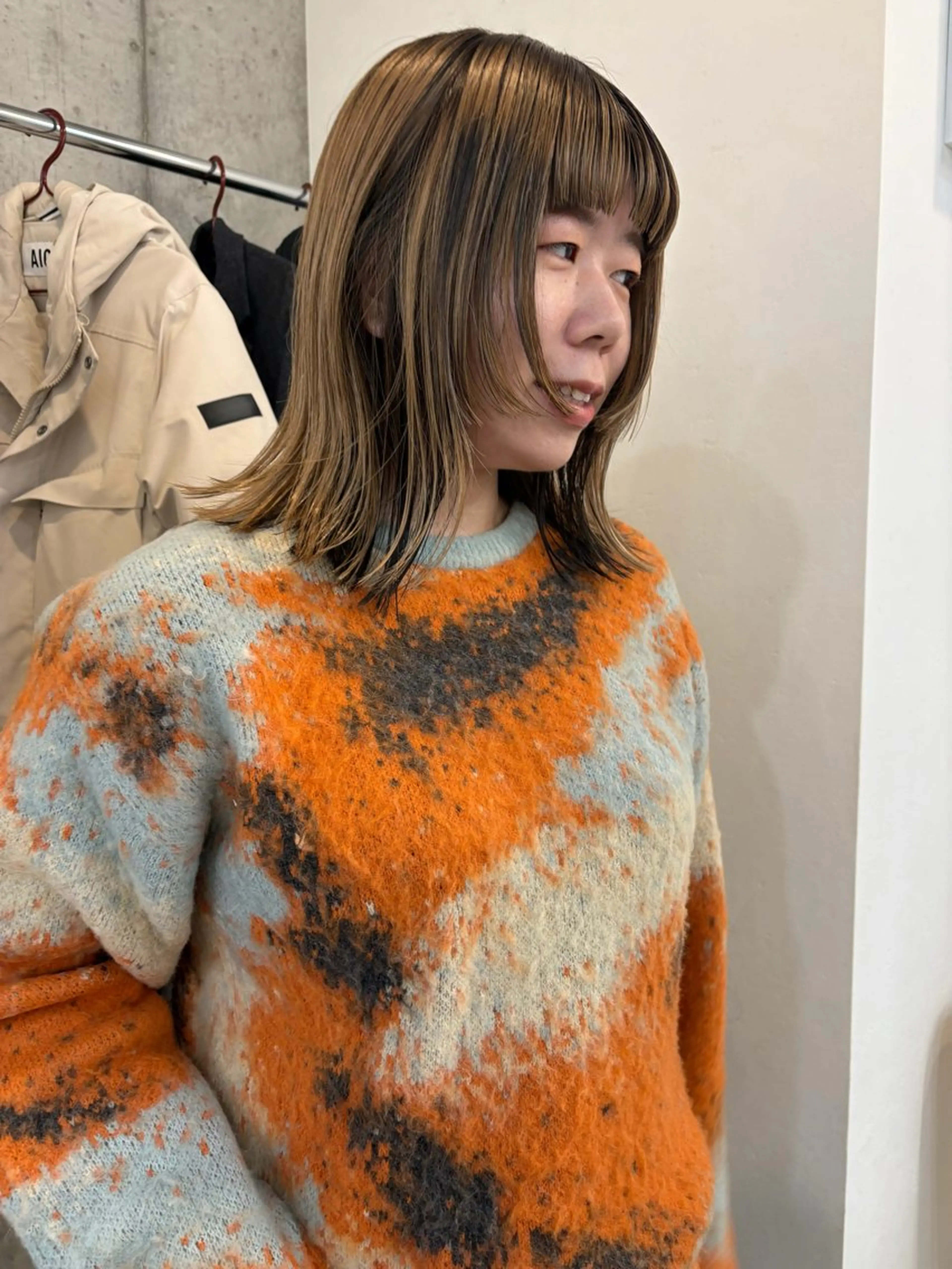 ミディアム カット NOUN所属・eri kinjoのヘアスタイル