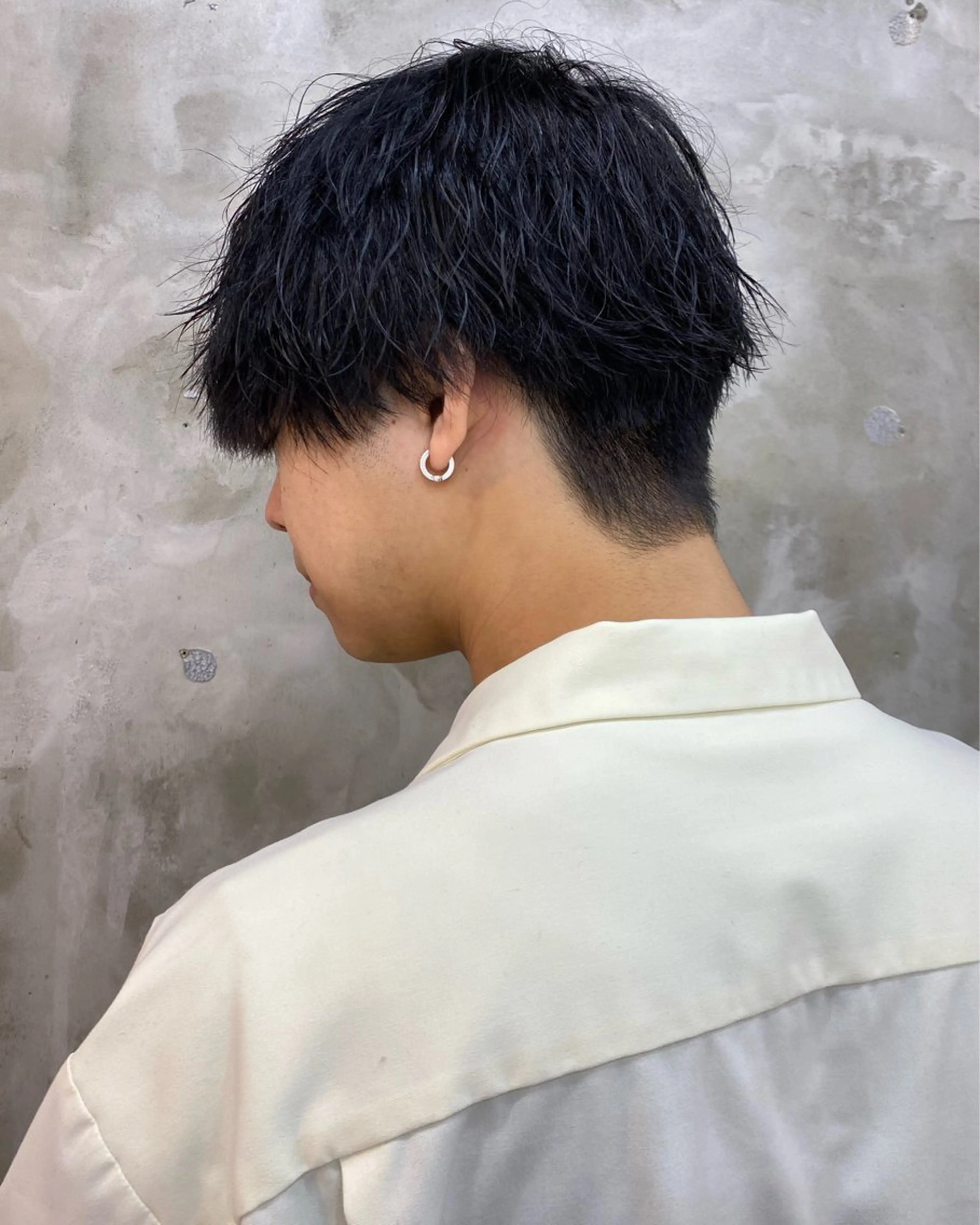 メンズ マッシュ メンズパーマ 刈り上げ 志賀 あずみのヘアスタイル