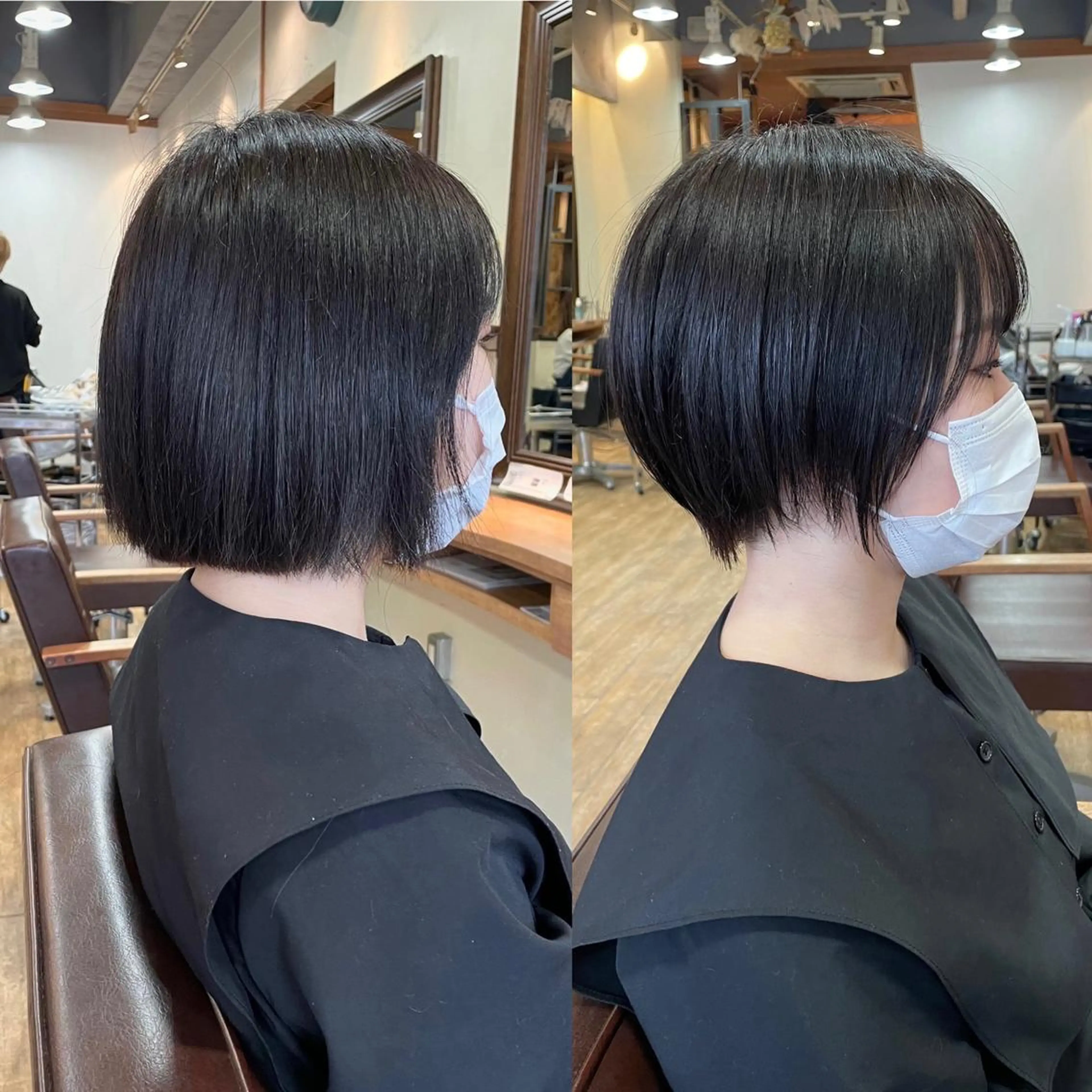 ショート カット トリートメント ショート/レイヤー/ ボブ/縮毛矯正のヘアスタイル