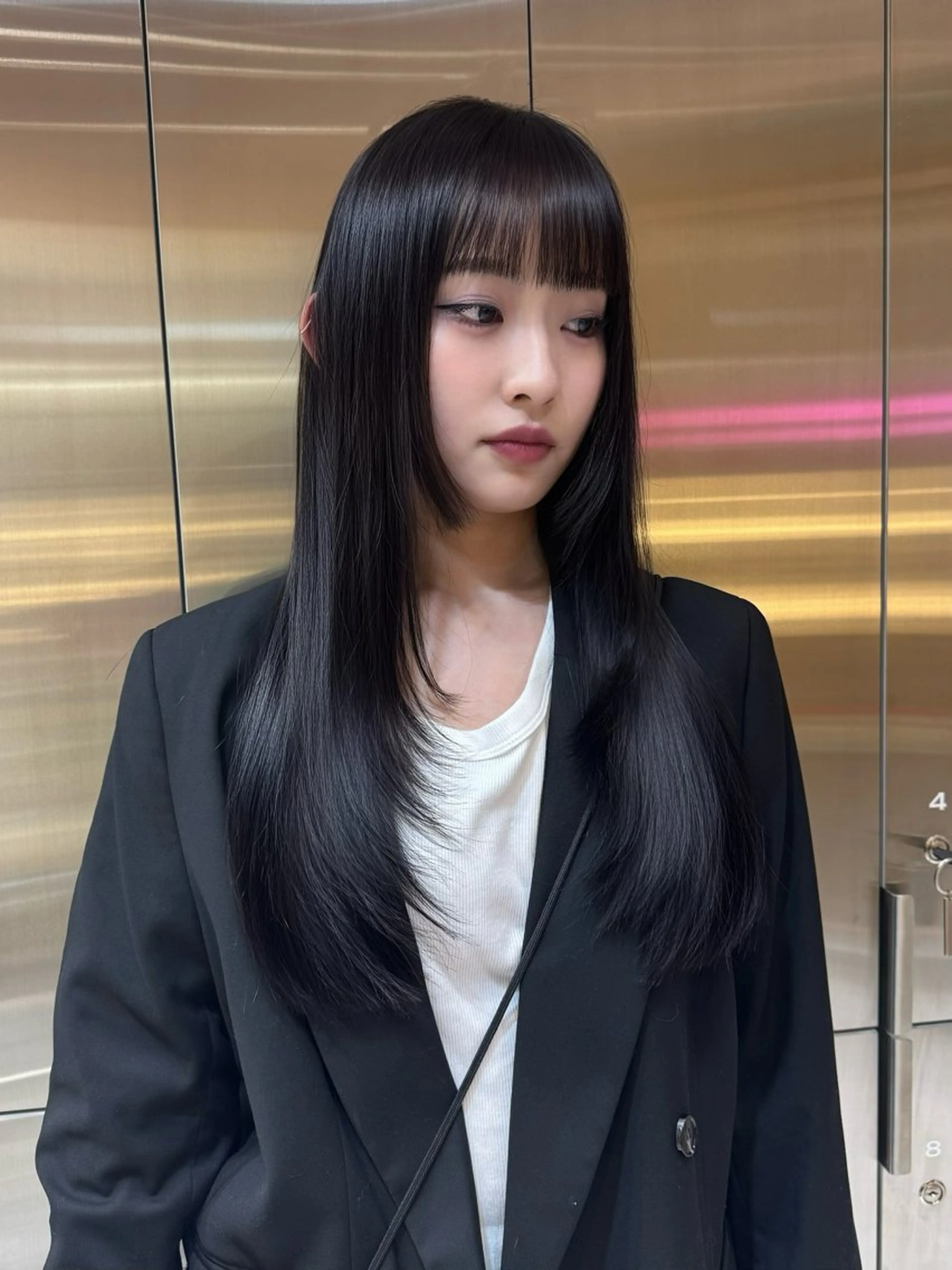 ロング カット ヘアカラー トリートメント Loom by Sea 新宿所属・レイヤー/艶髪/ セット/KAEDEのヘアスタイル