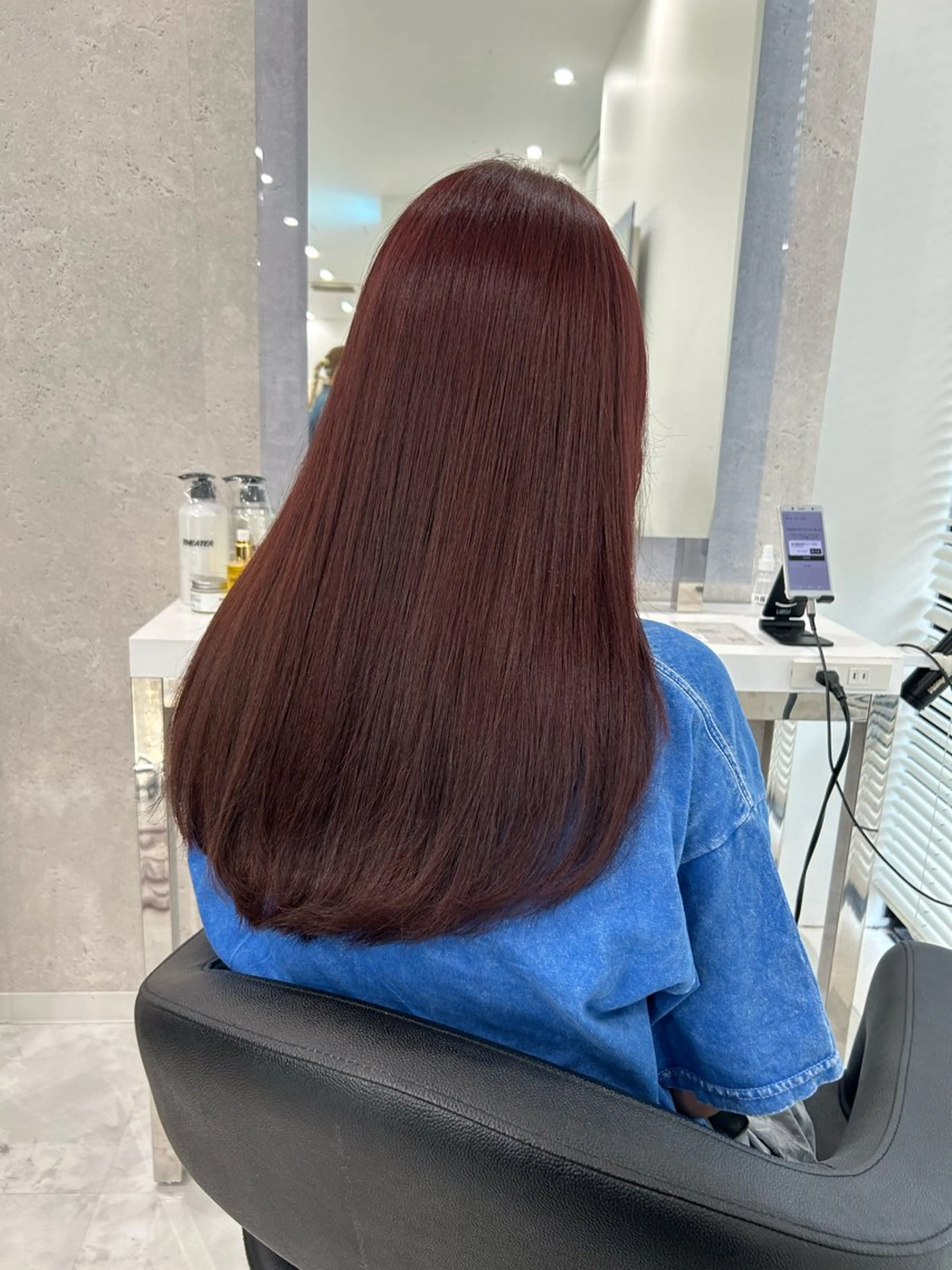 ロング カラー ヘアカラー トリートメント ヘッドスパ ヘアセット 💖透け感ベージュ KOTA💖のヘアスタイル