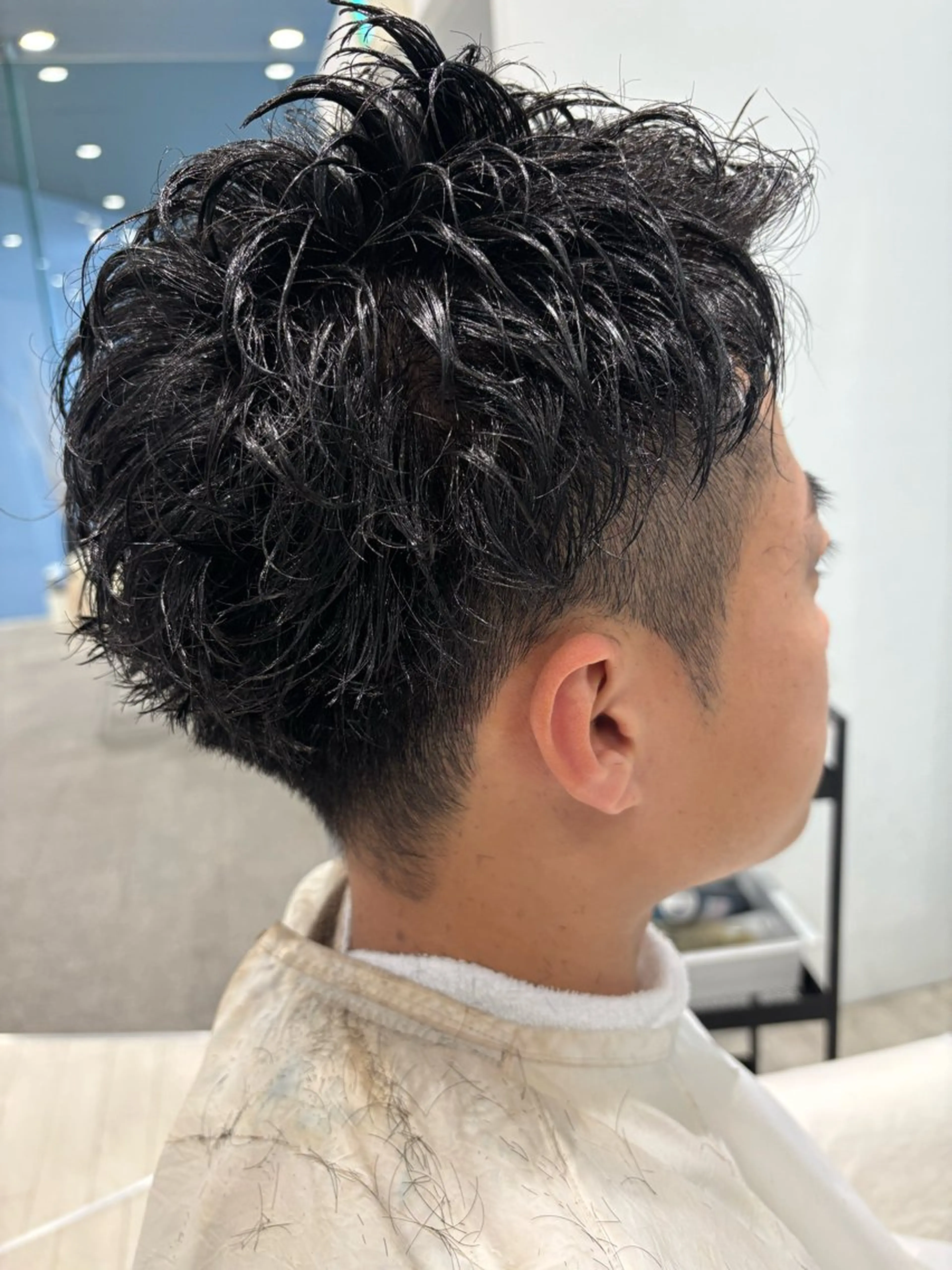 パーマ メンズ 刈り上げ メンズカット 井上　凜太郎のヘアスタイル
