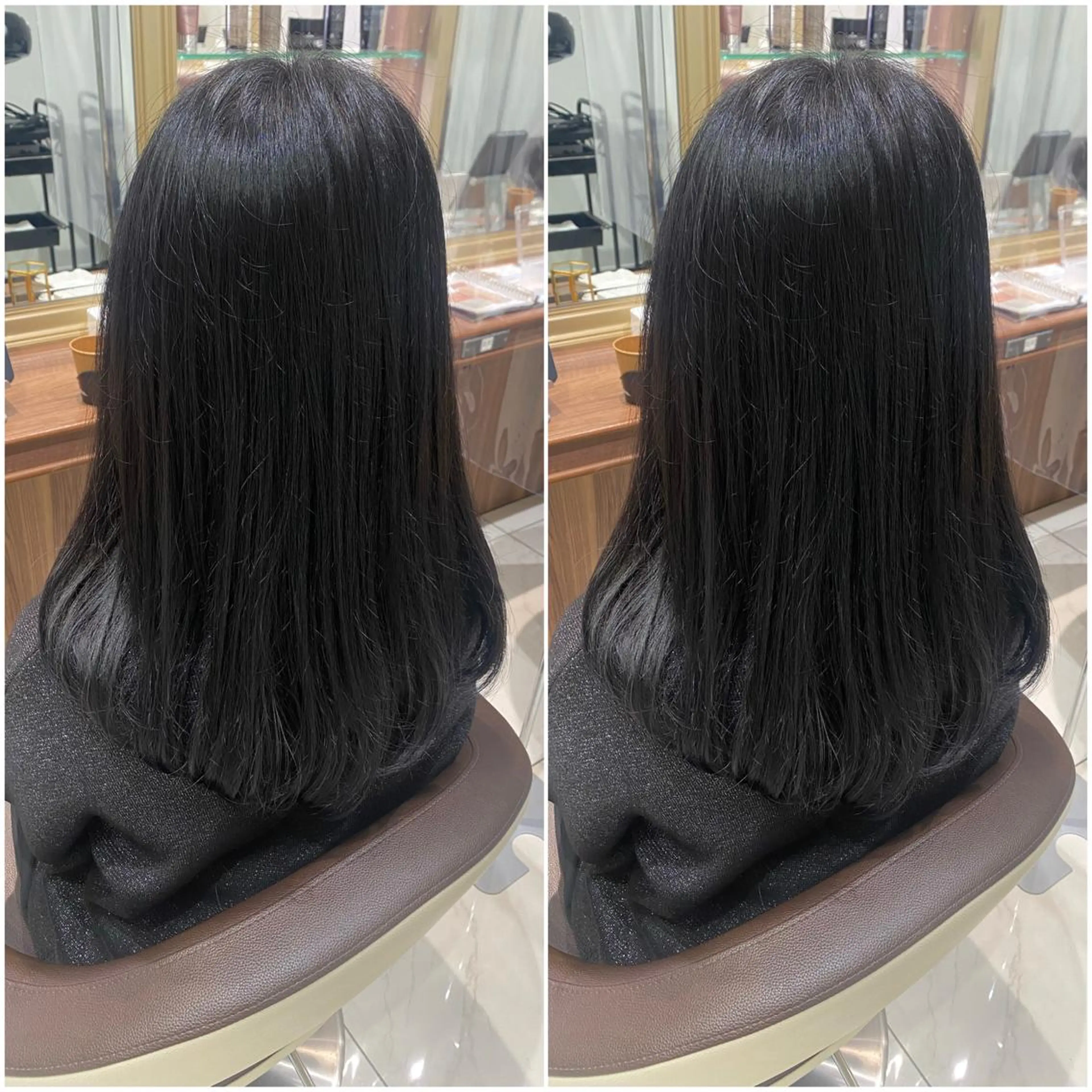 セミロング カラー 全席個室　暖色カラー Zina松園優香🌸のヘアスタイル