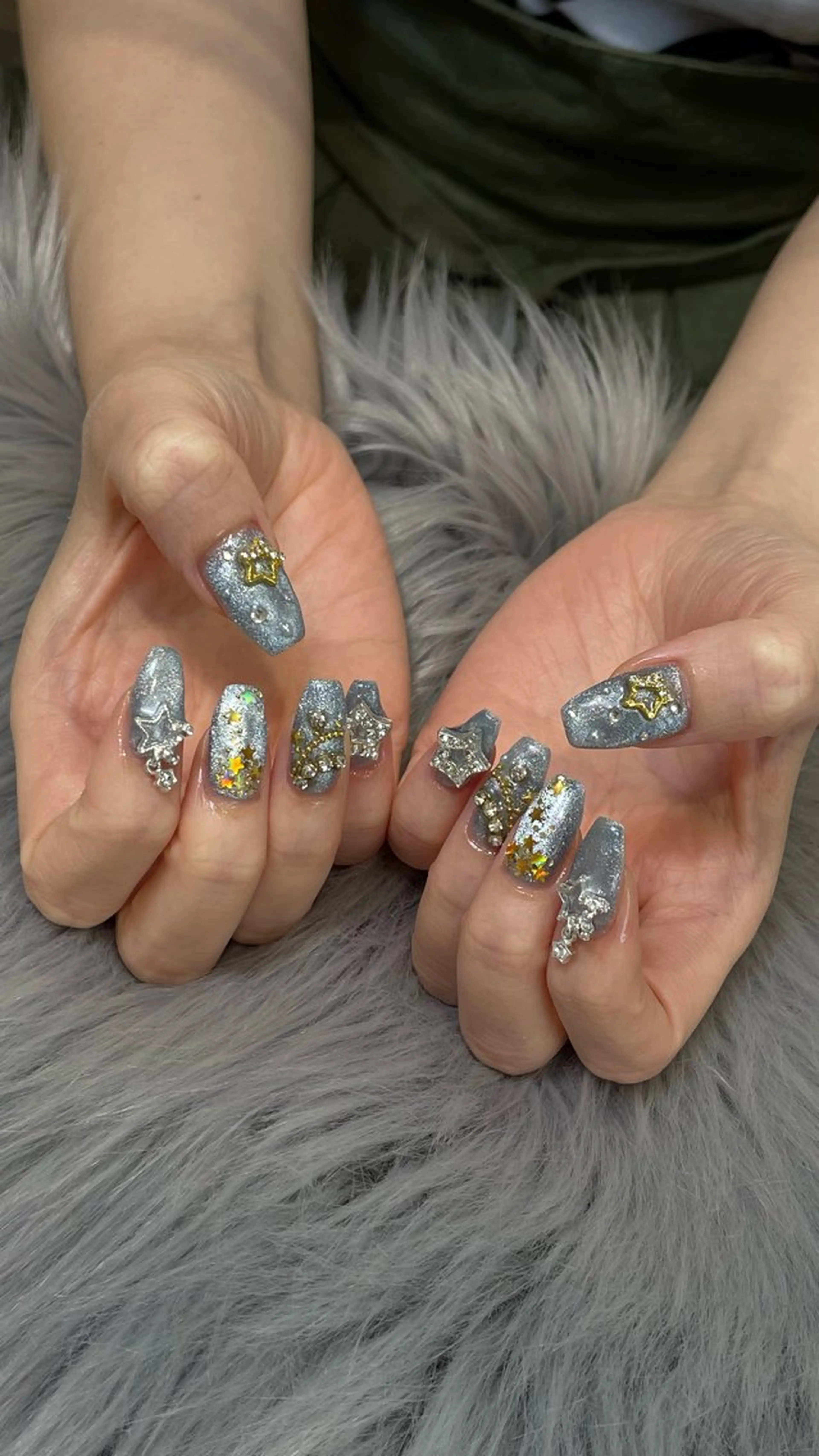 ネイル ラメ(グリッター) RICO NAIL所属・RICO Nail パーツつけ放題🌈のネイルデザイン