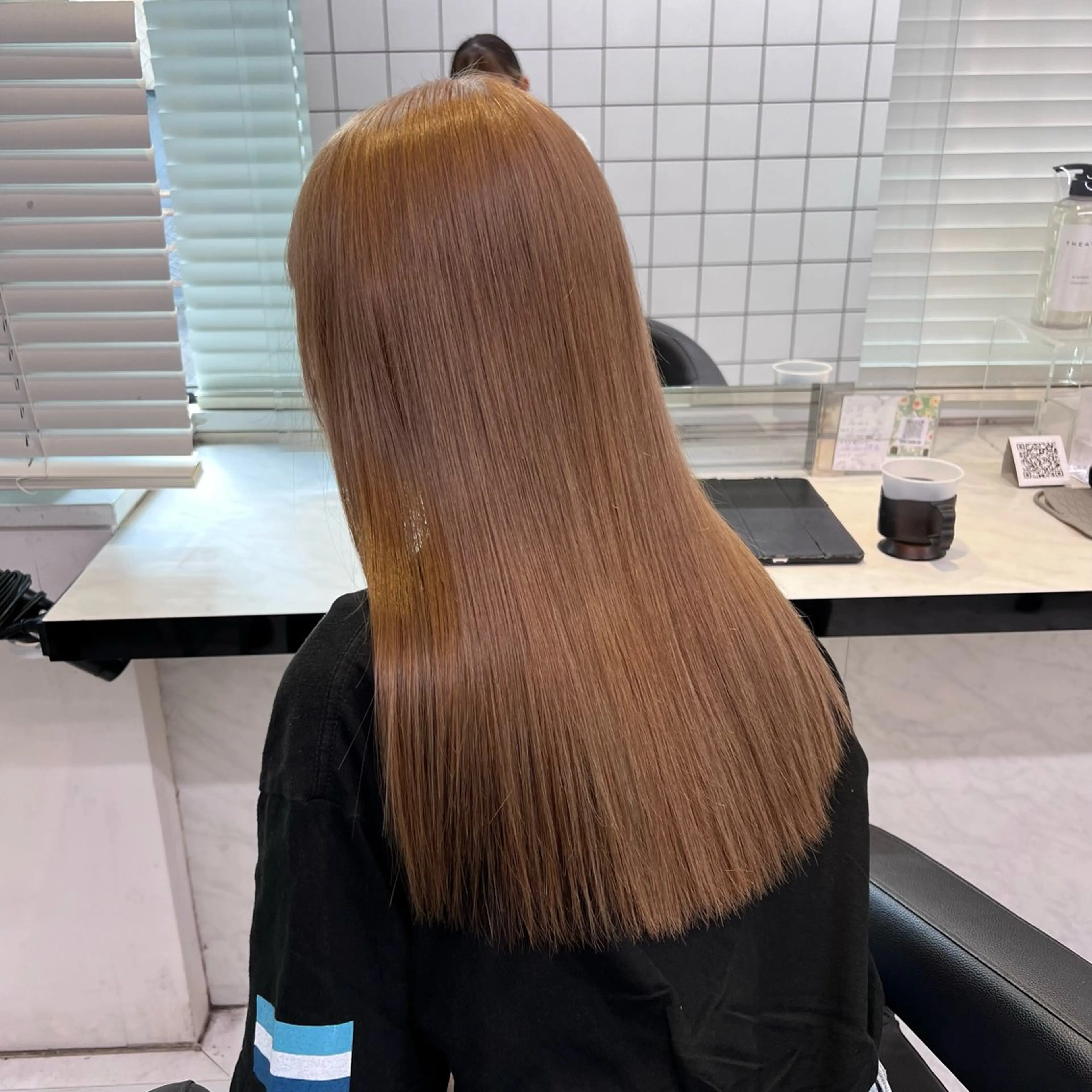 ミディアム カラー ヘアアレンジ ヘアカラー トリートメント ヘッドスパ ヘアセット 💕ブリーチカラー☁ 髪質改善💖サワのヘアスタイル