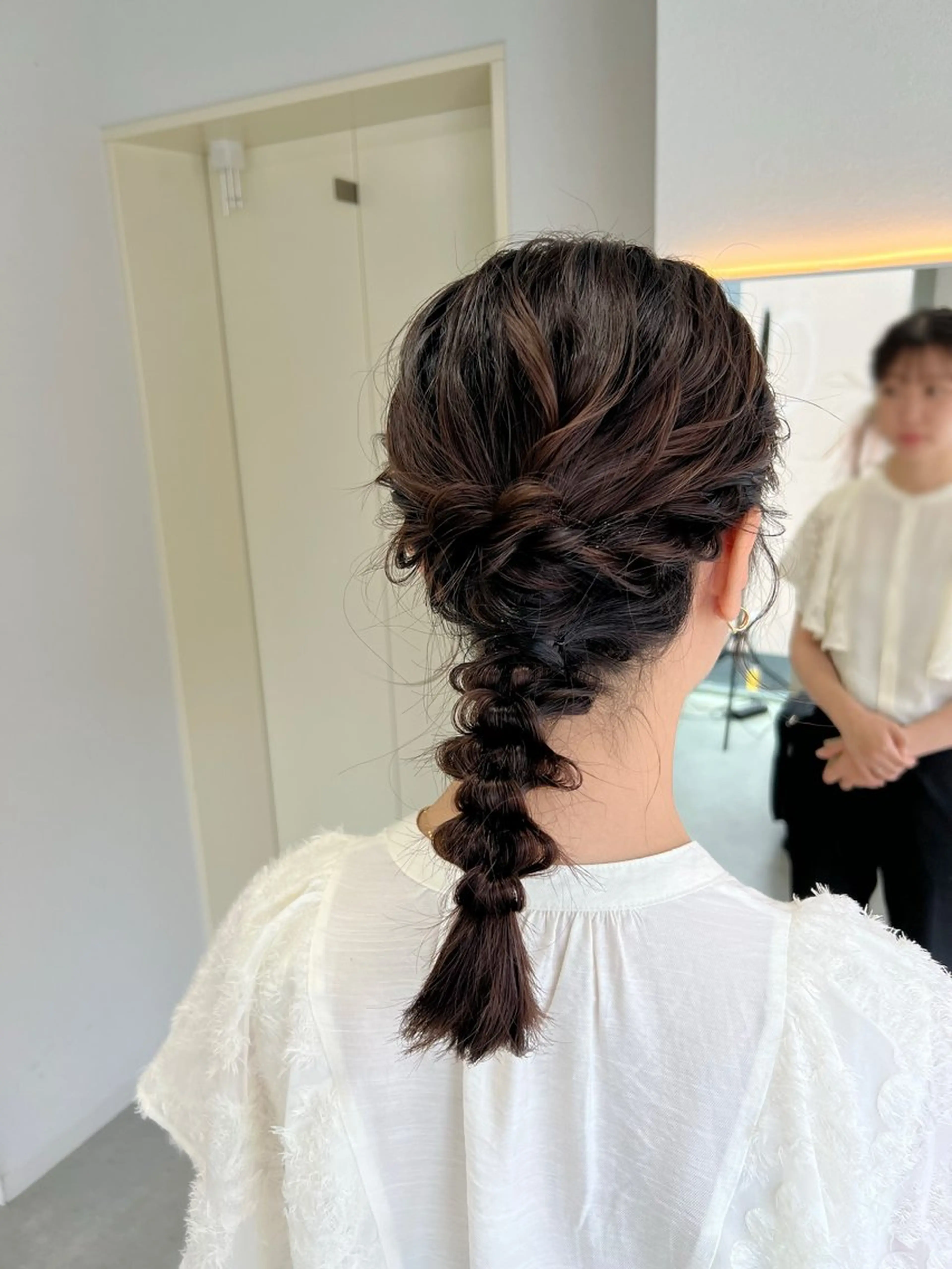 ミディアム ヘアセット maya レイヤーカットのヘアスタイル