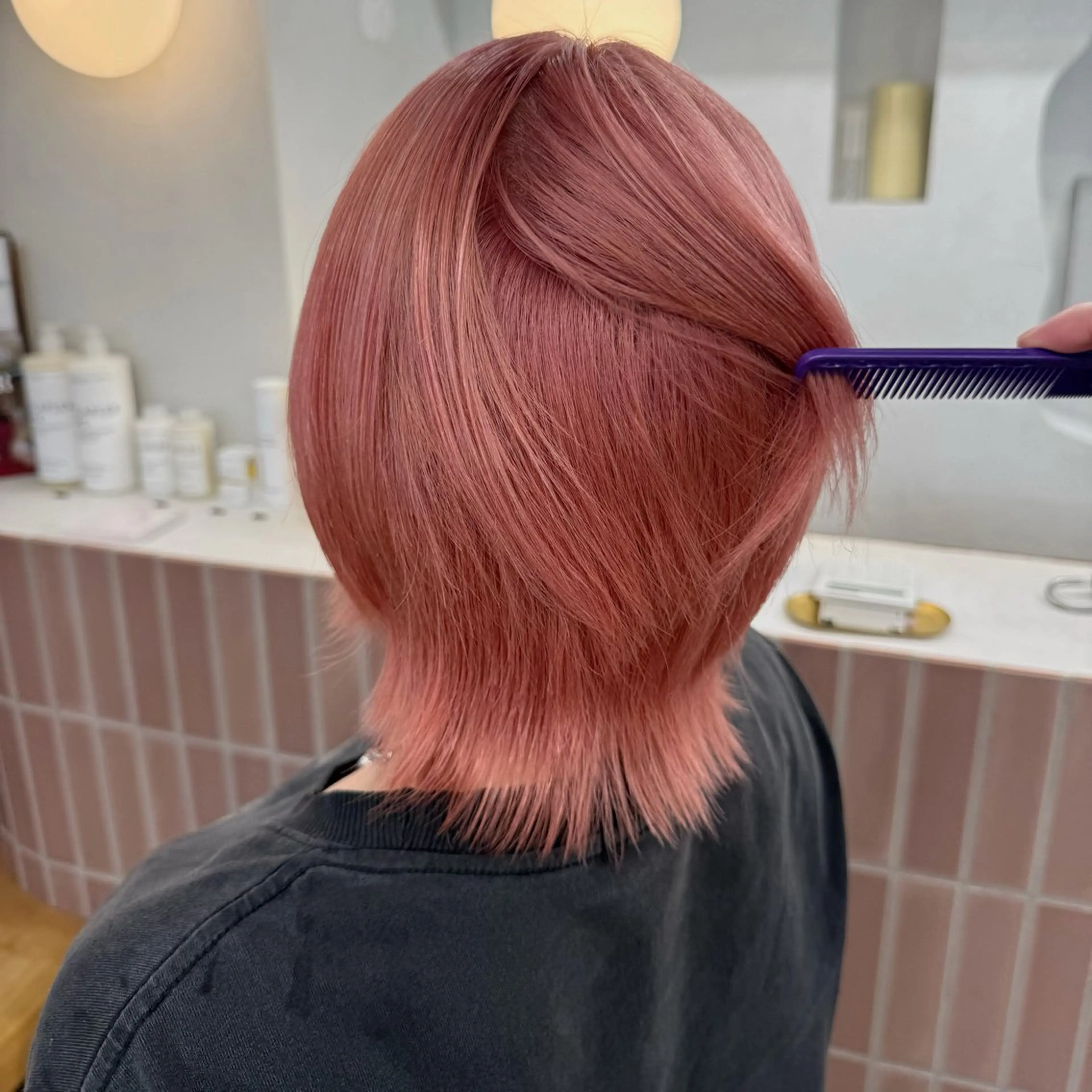 ミディアム 艶ハイトーン/ 颯一朗のヘアスタイル