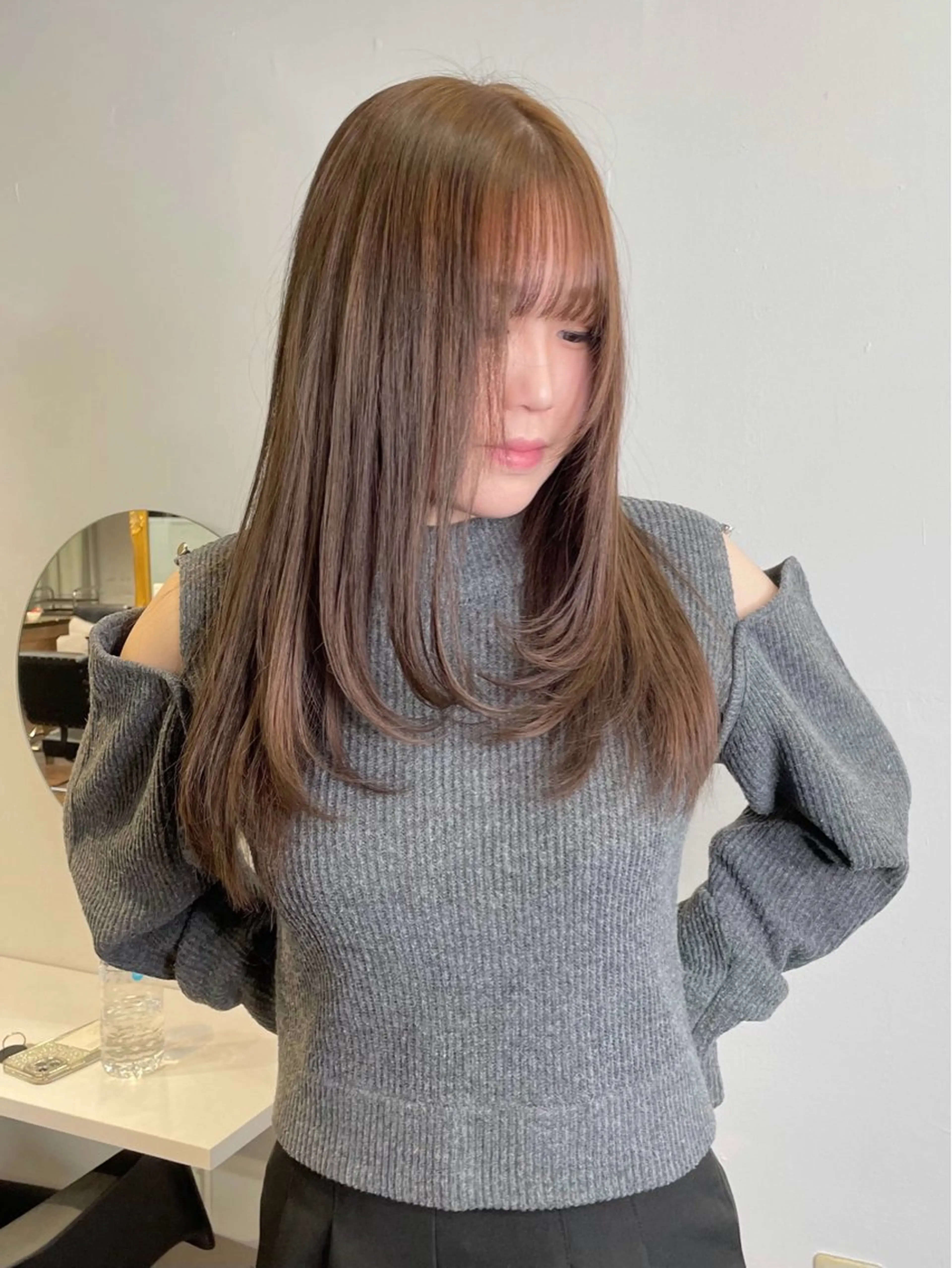 【似合わせカット】一人一人の骨格に合ったカットをご提案させて頂きます☁️🫧 韓国系/ワンホン/レイヤーカット/梅田の写真