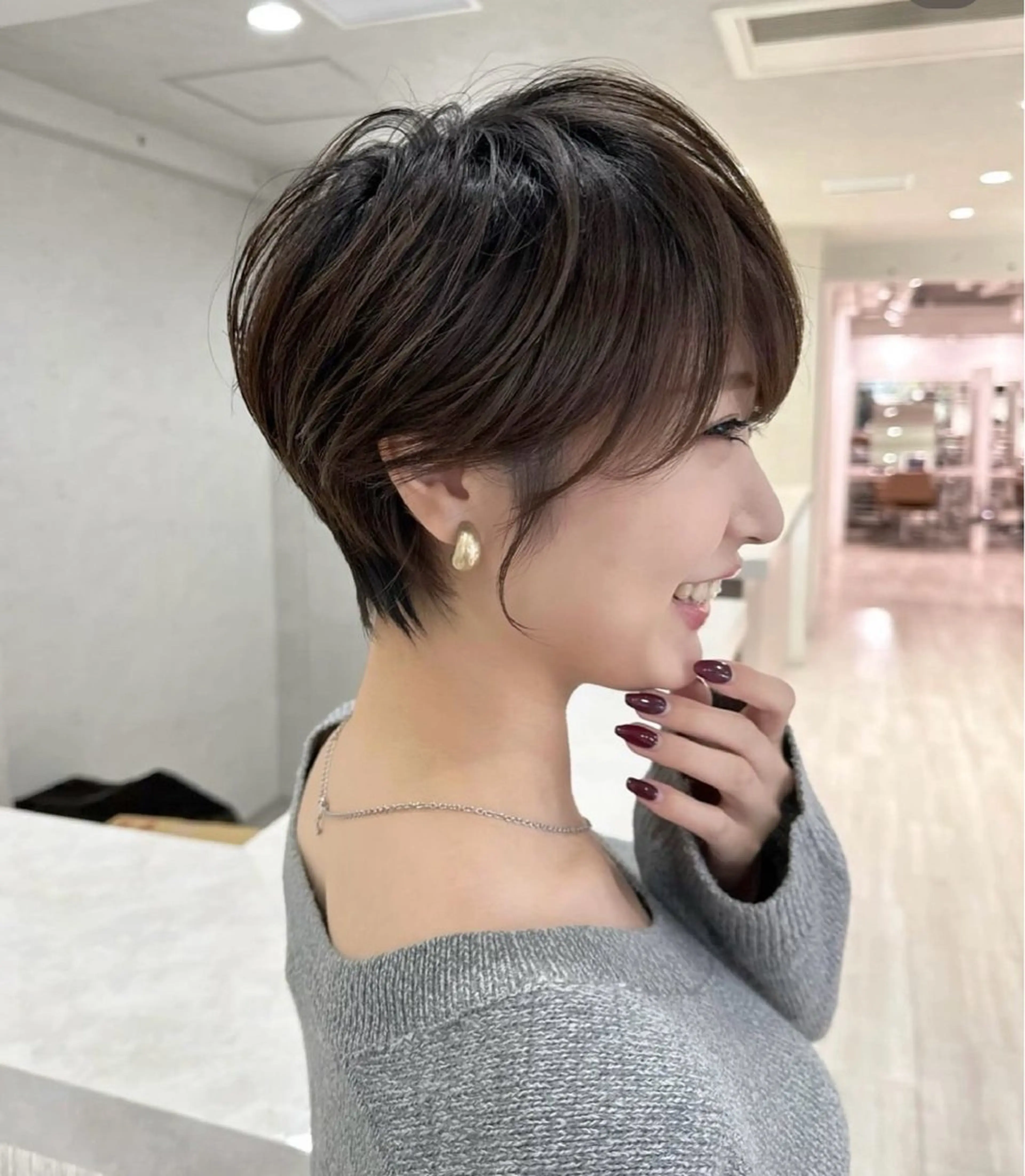 ショート 透明感カラー ふうか　渋谷のヘアスタイル