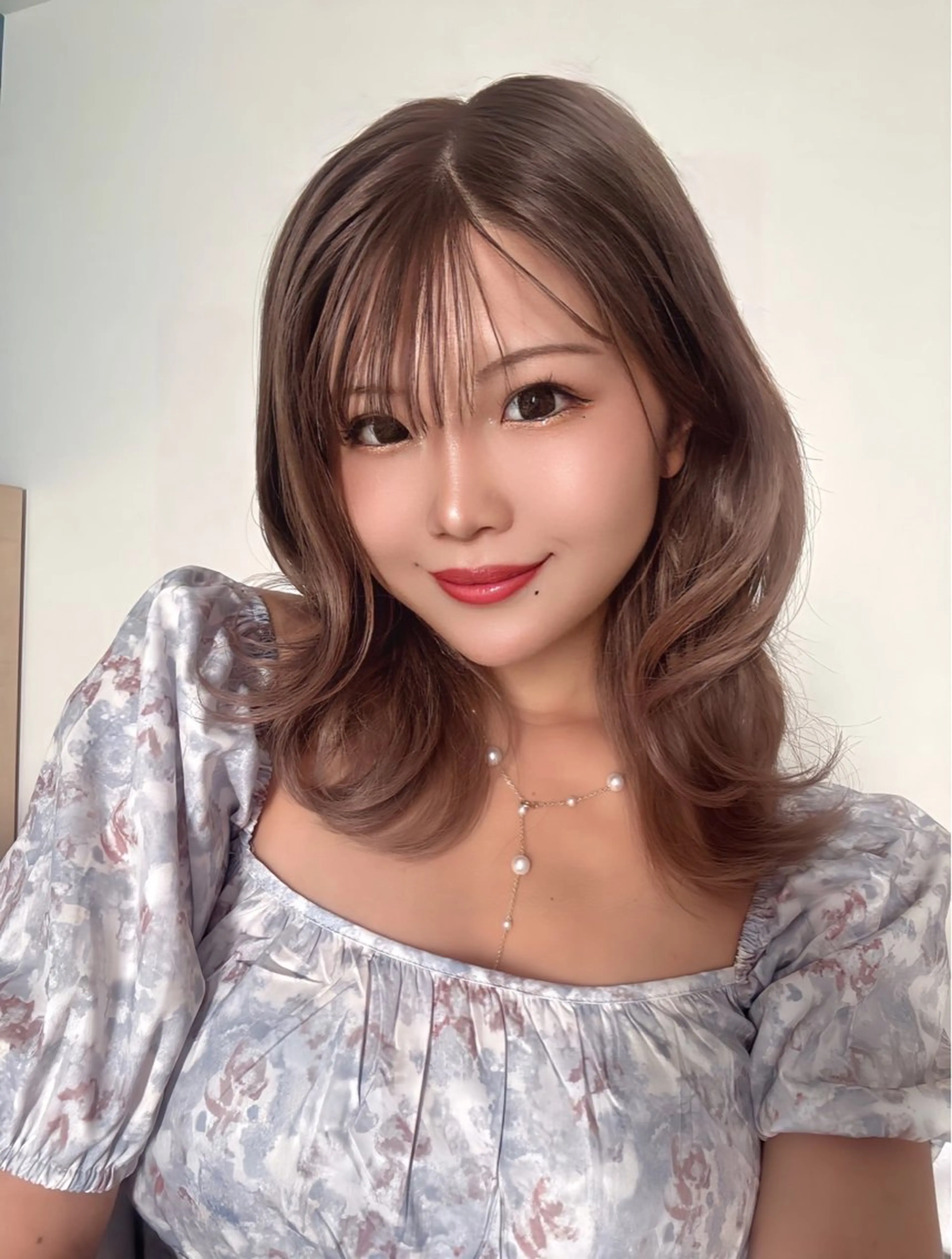 セミロング カラー ✨最安値✨エクステ カラー🌼つきな🌼のヘアスタイル