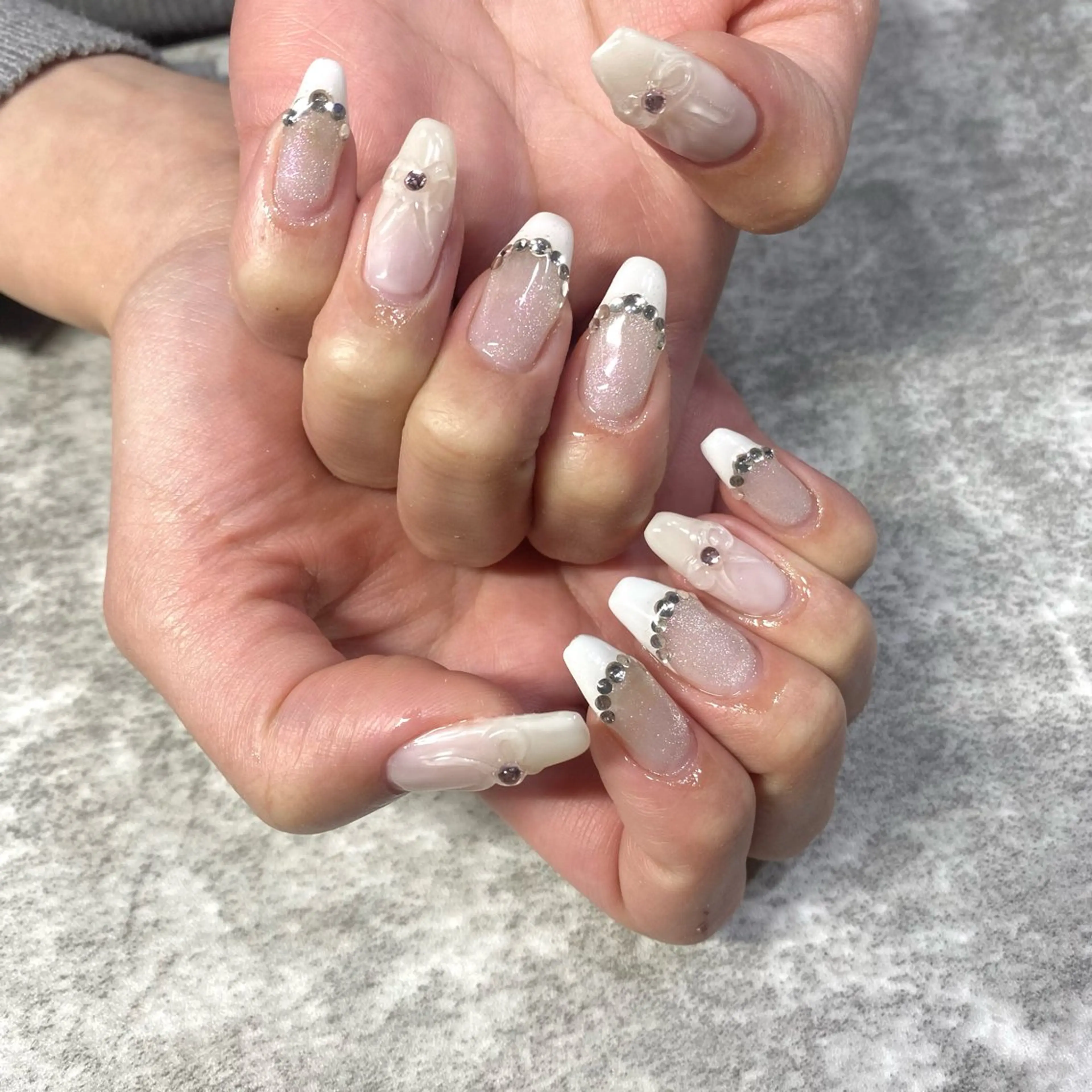 ネイル ぷっくりネイル リボン ハンドネイル ★Rinail... .のネイルデザイン