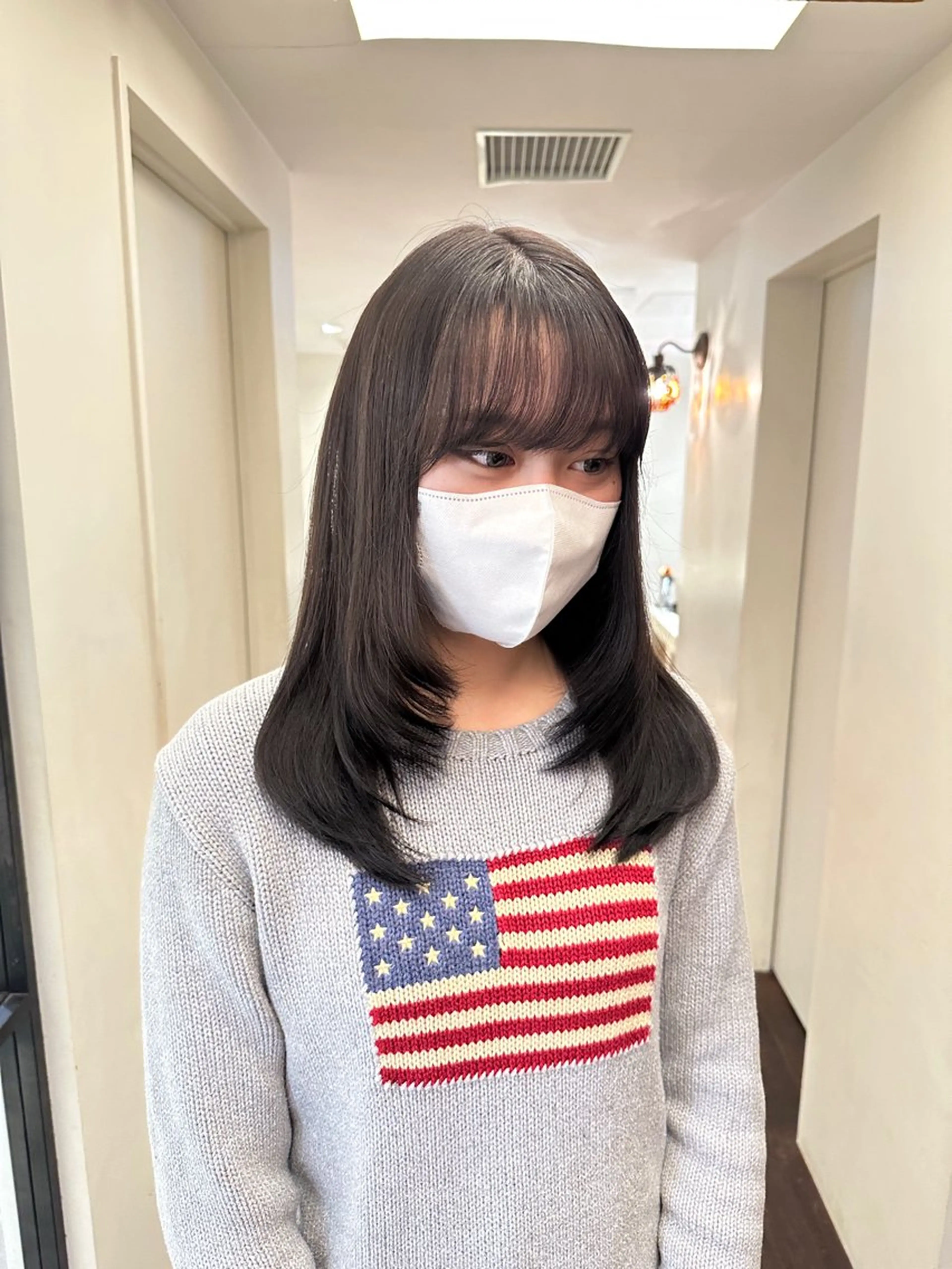 ロング カラー ヘアカラー トリートメント ヘッドスパ 安丸 結夏のヘアスタイル
