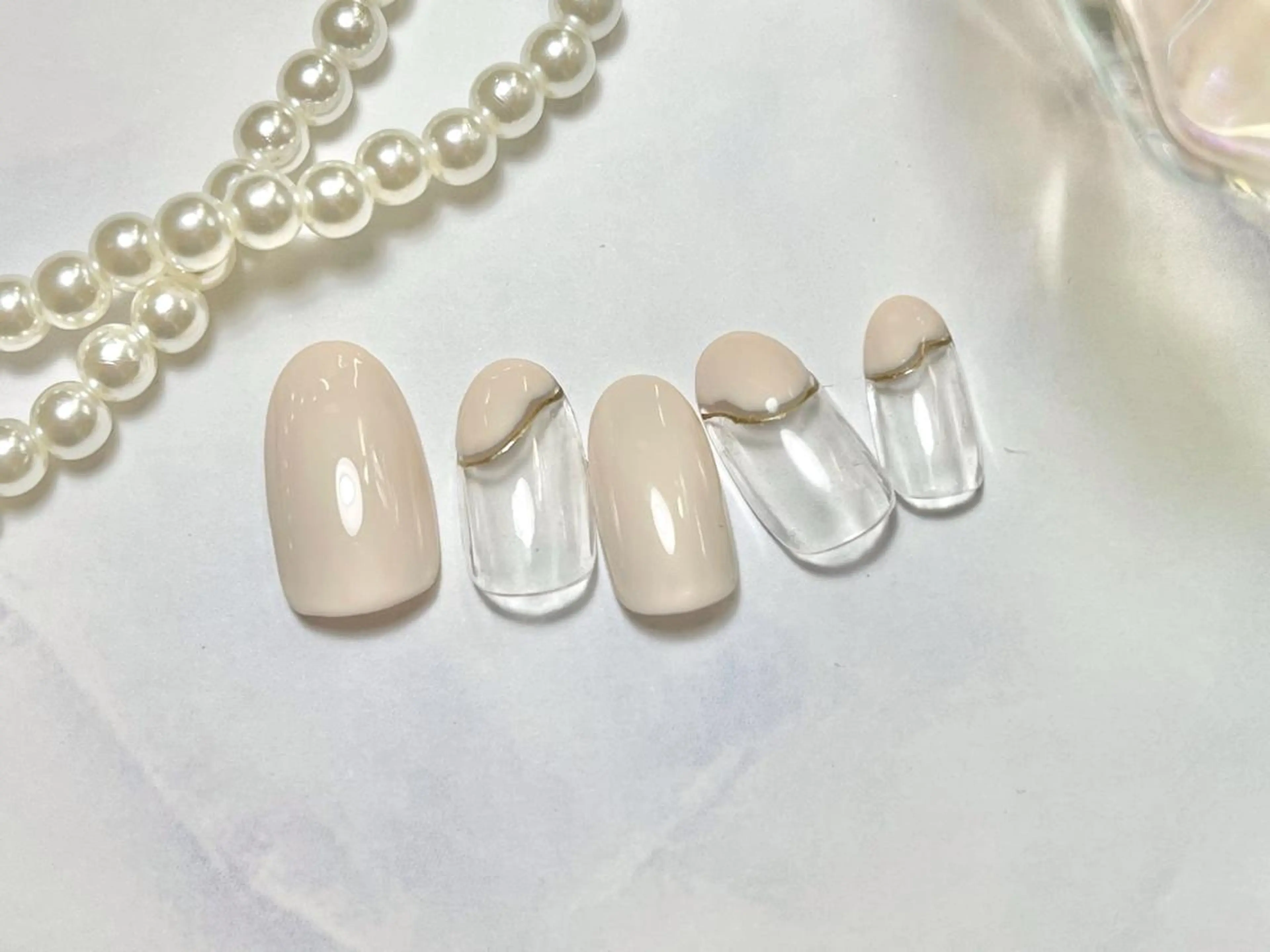 ネイル ハンドネイル ネイルPetit Ribbonのネイルデザイン