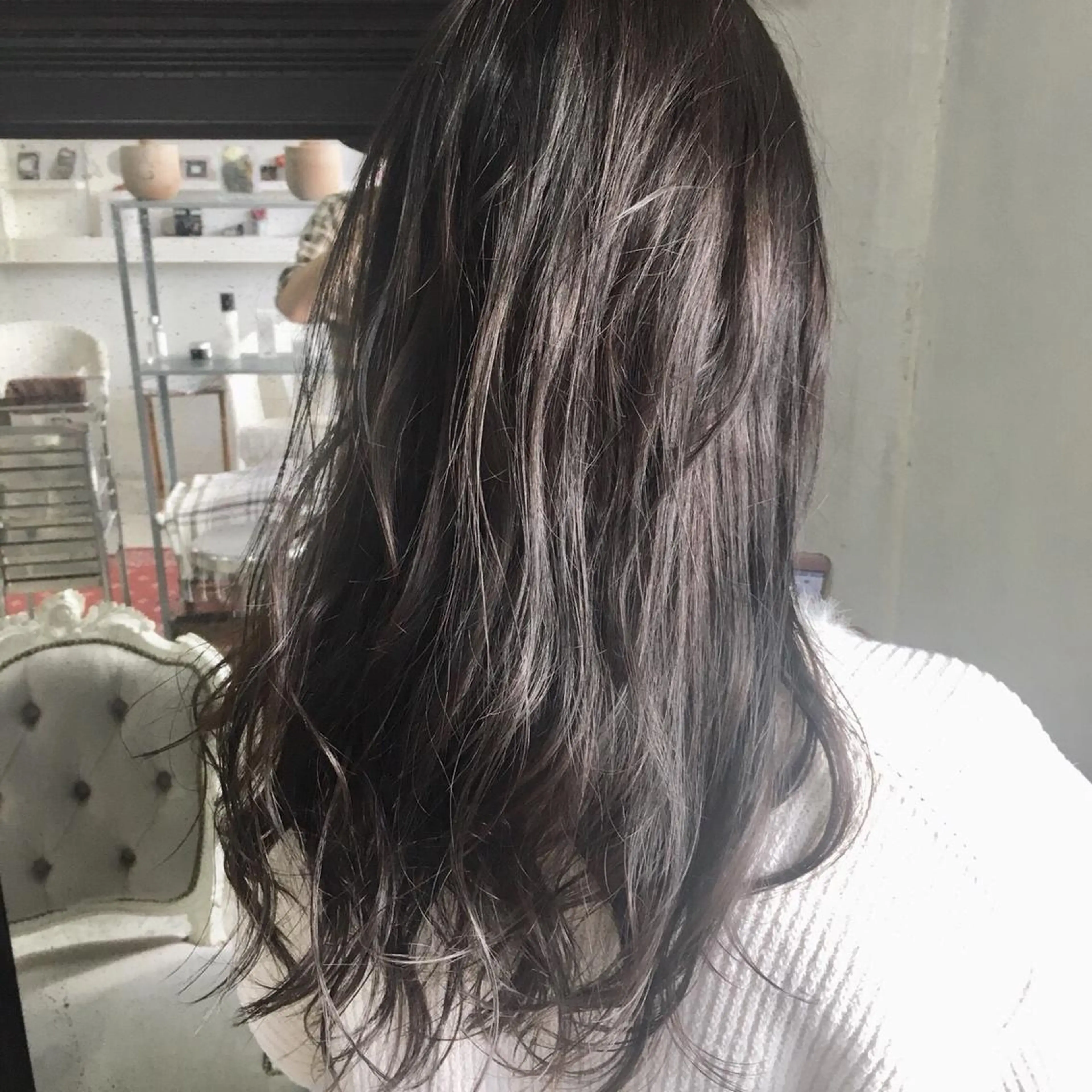 セミロング カラー 店長 茂野聖史のヘアスタイル
