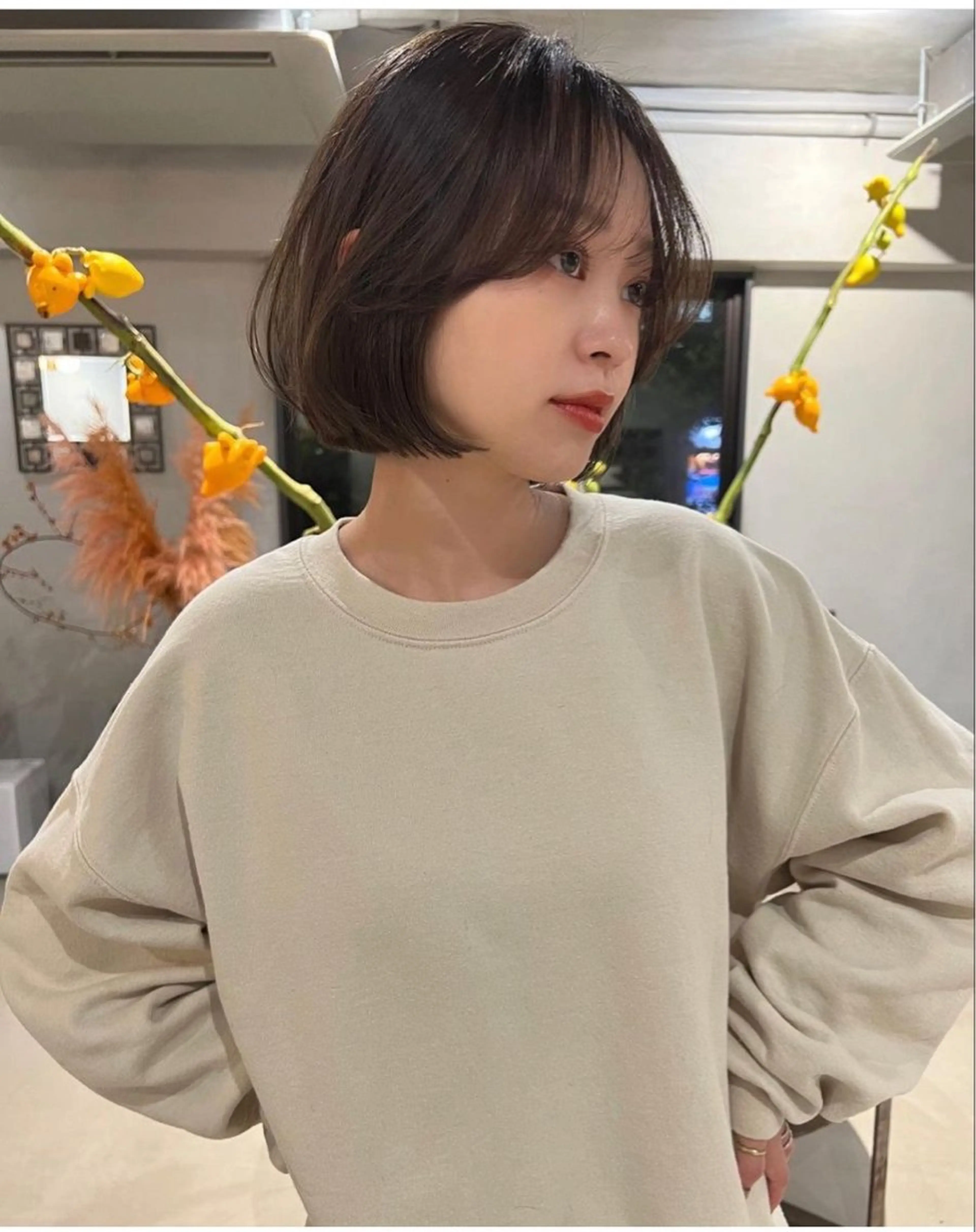 ミディアム ボブ 加藤木麻彩 NEROのヘアスタイル