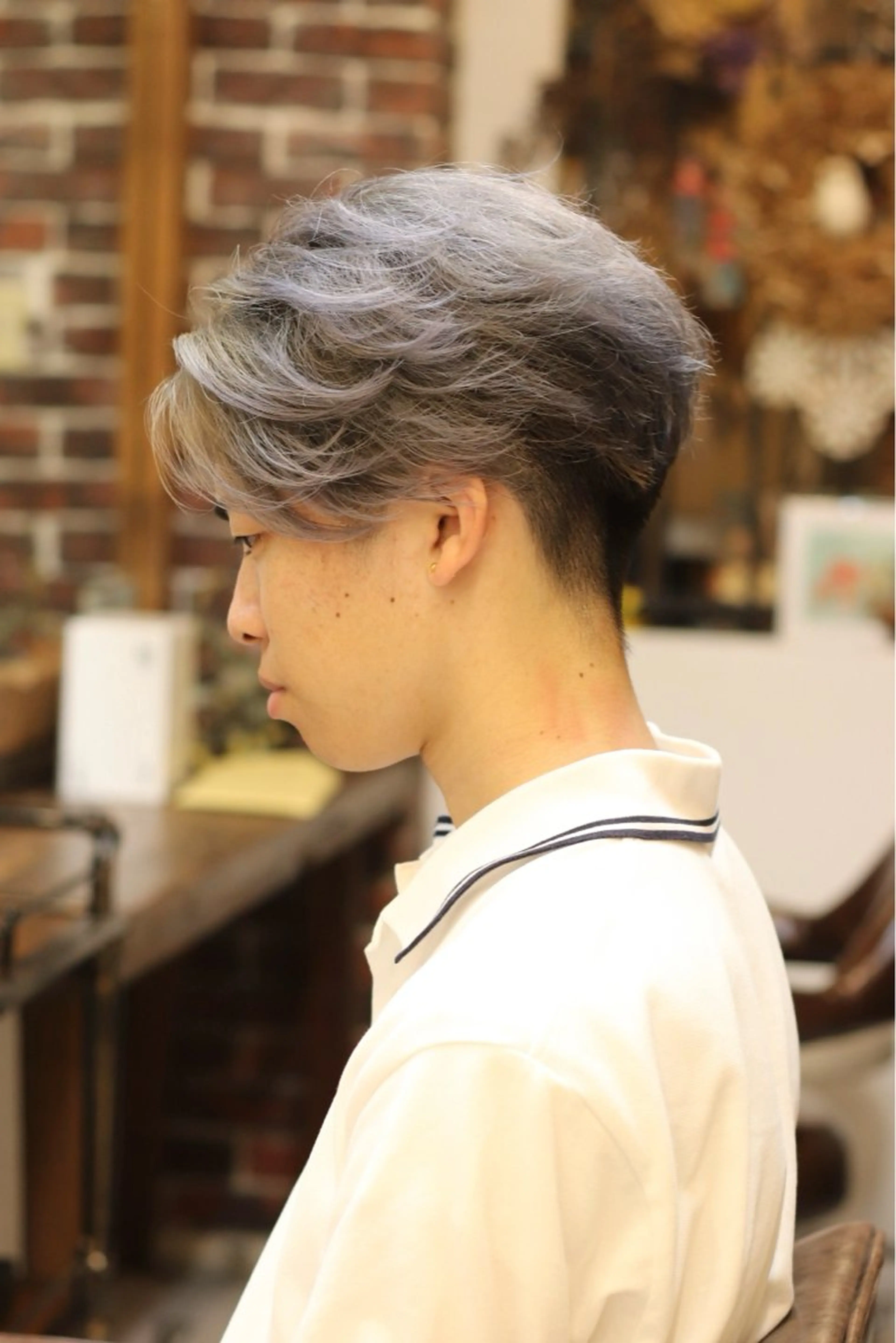 ミディアム カラー メンズ カット ヘアカラー sea's栄所属・Joh/メンズカット /ハイトーンのヘアスタイル