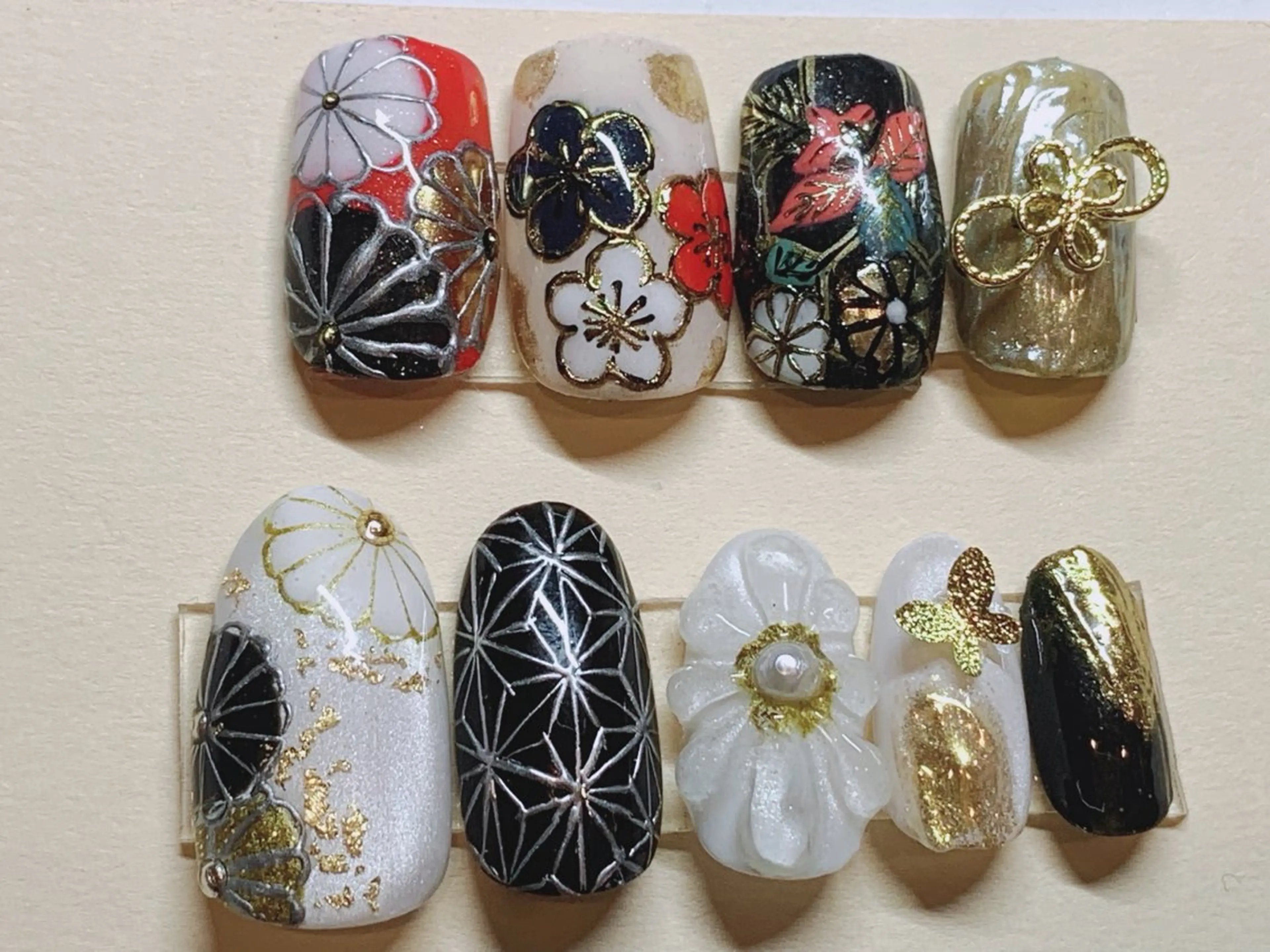 ネイル 成人式 持ち込み ハンドネイル NAIL__KOKO 大竹のネイルデザイン