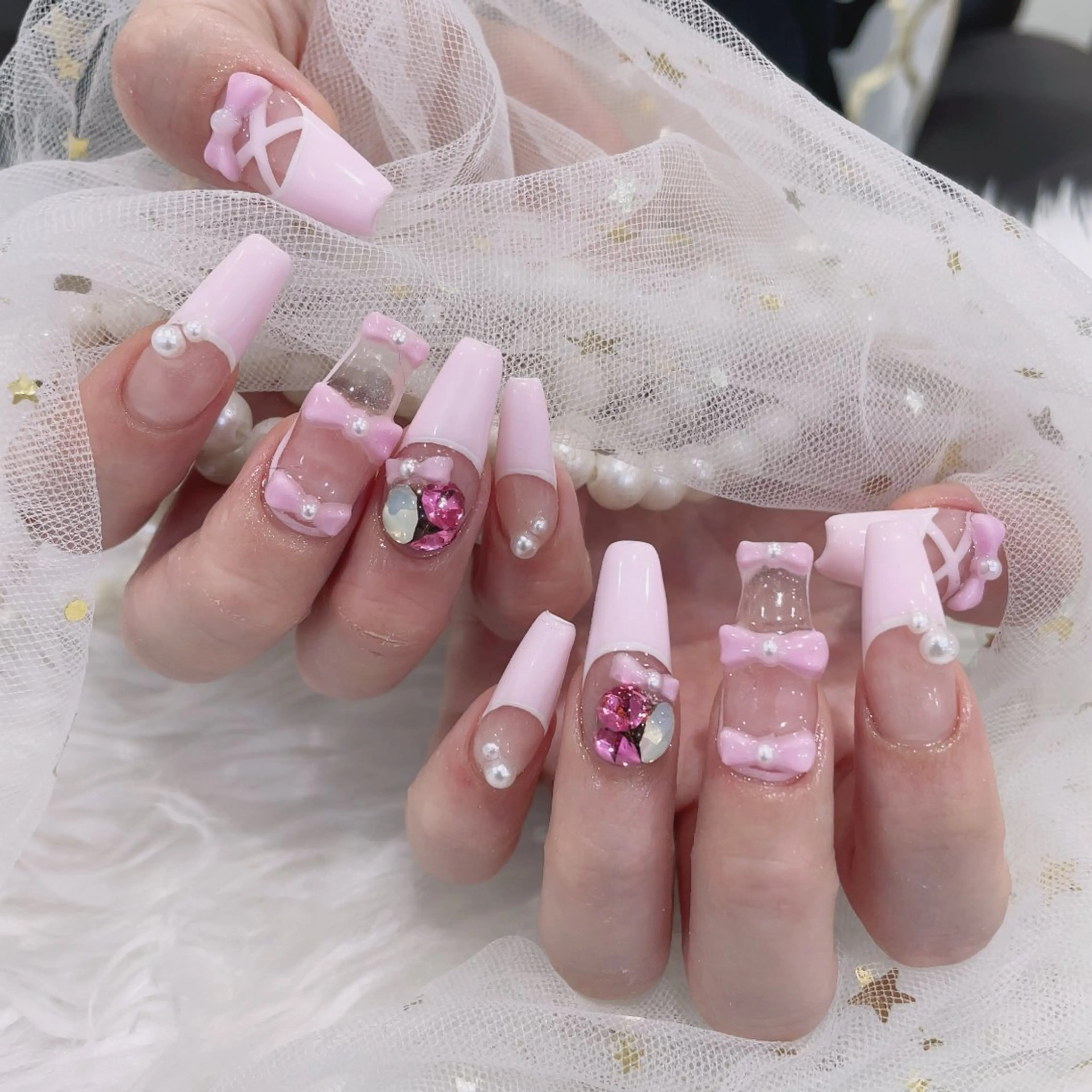 ロング ハンドネイル cho nailのネイルデザイン