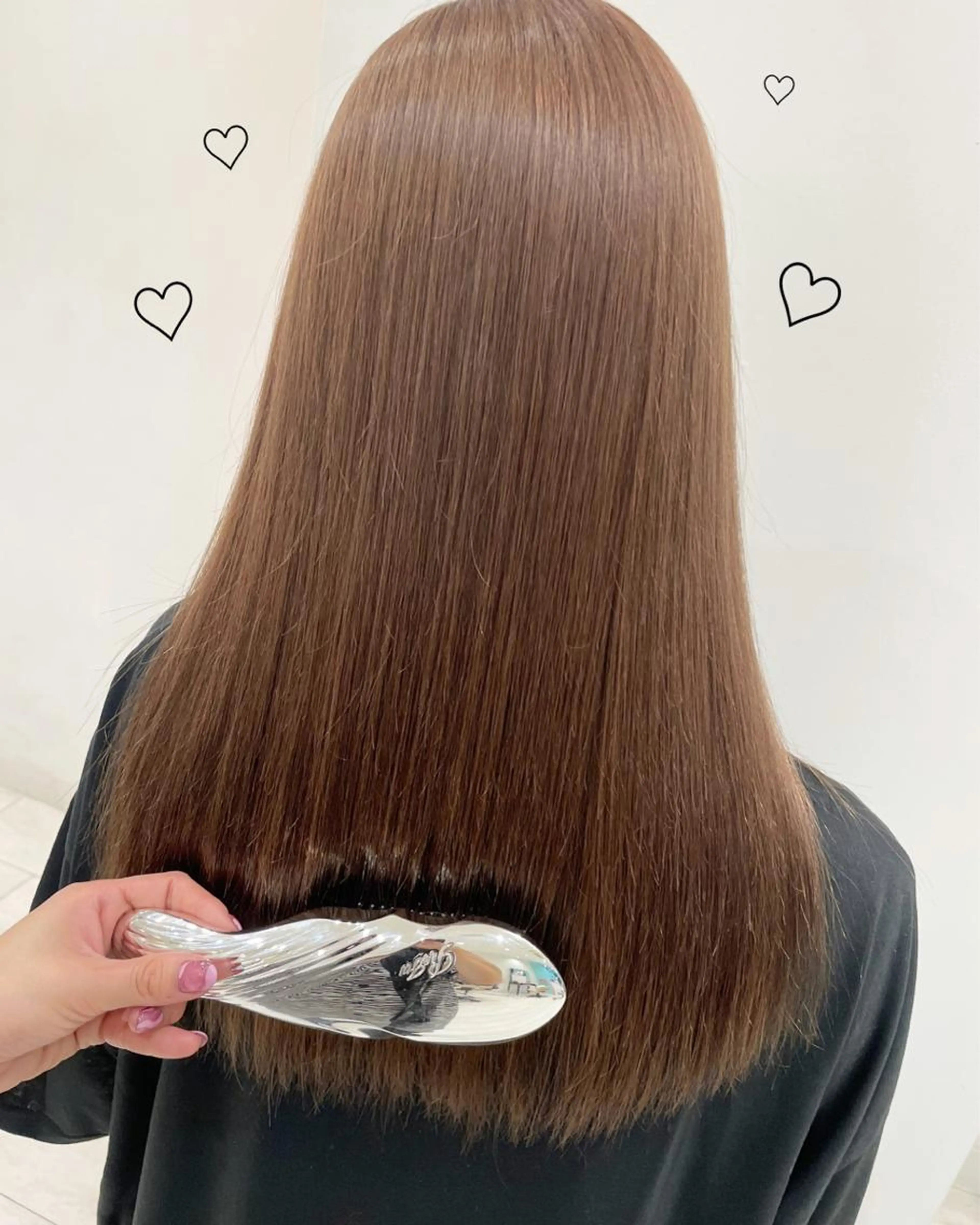 ＵＶケア付🤍🍒ある程度ブリーチしてても出来る！！🫶髪質改善ストレート＋カット🍒🤍の写真