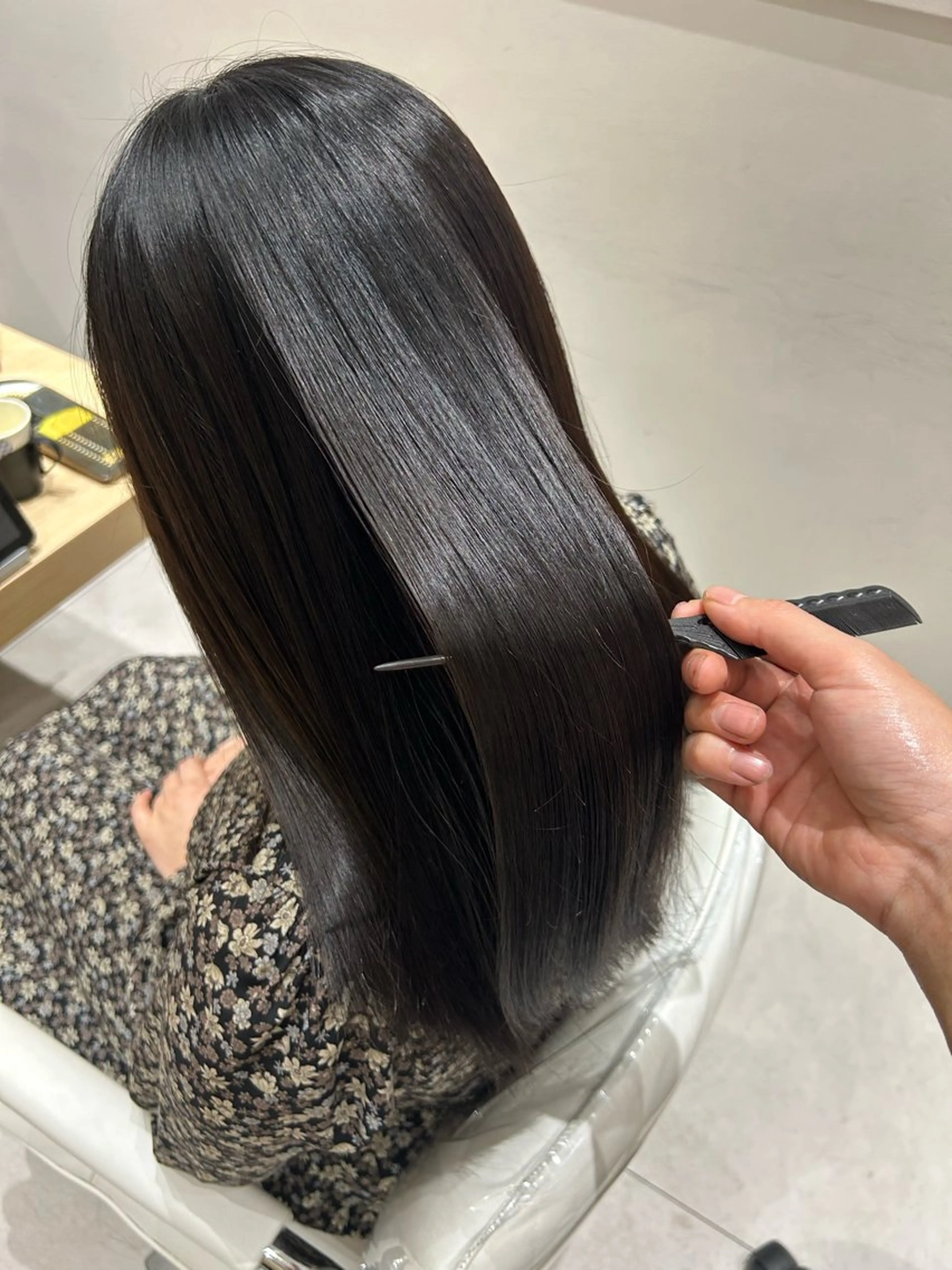 ロング カット ヘアカラー トリートメント 美髪矯正 蓮のヘアスタイル