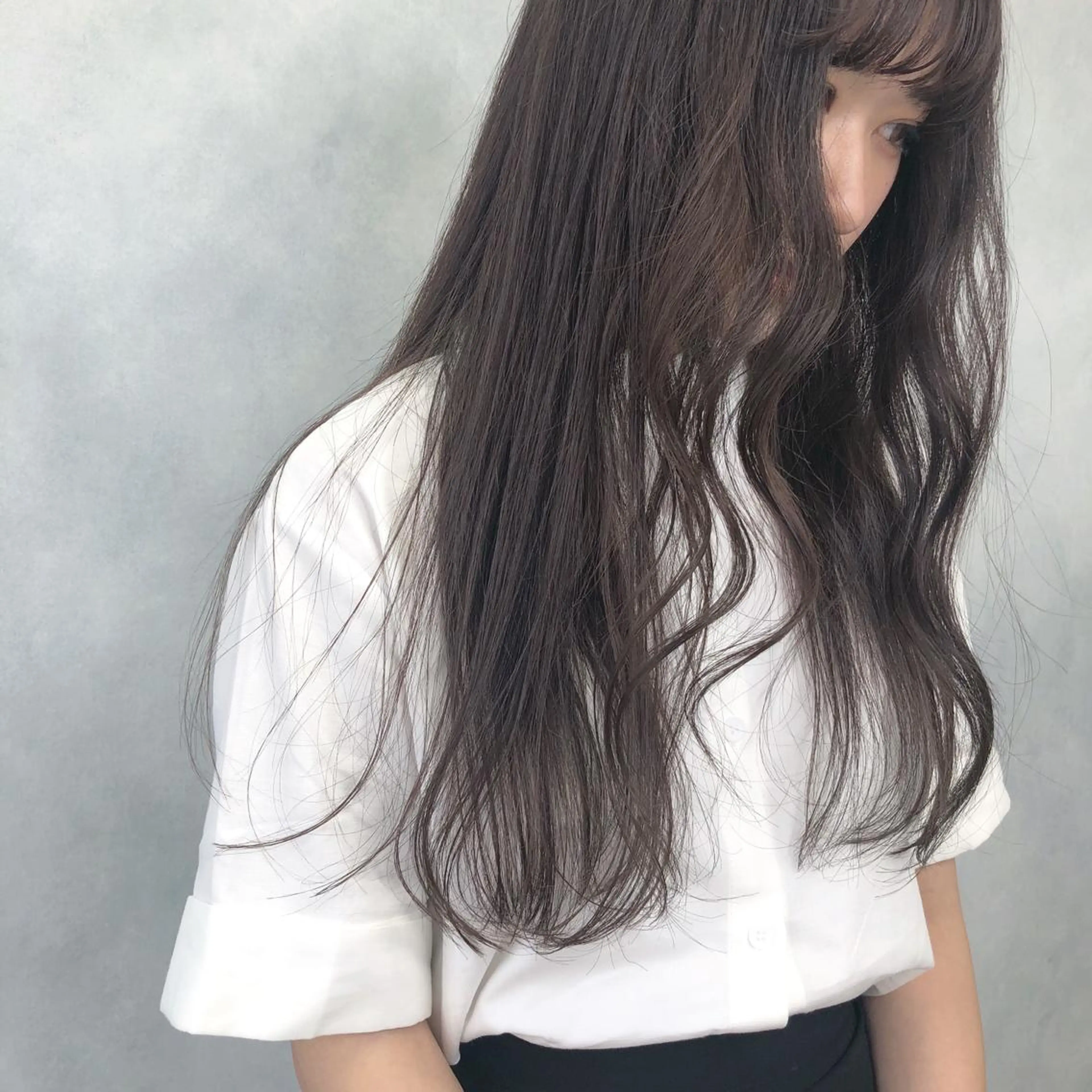ロング カラー ブラウンカラー モカブラウン ORIKA 美容室のヘアスタイル