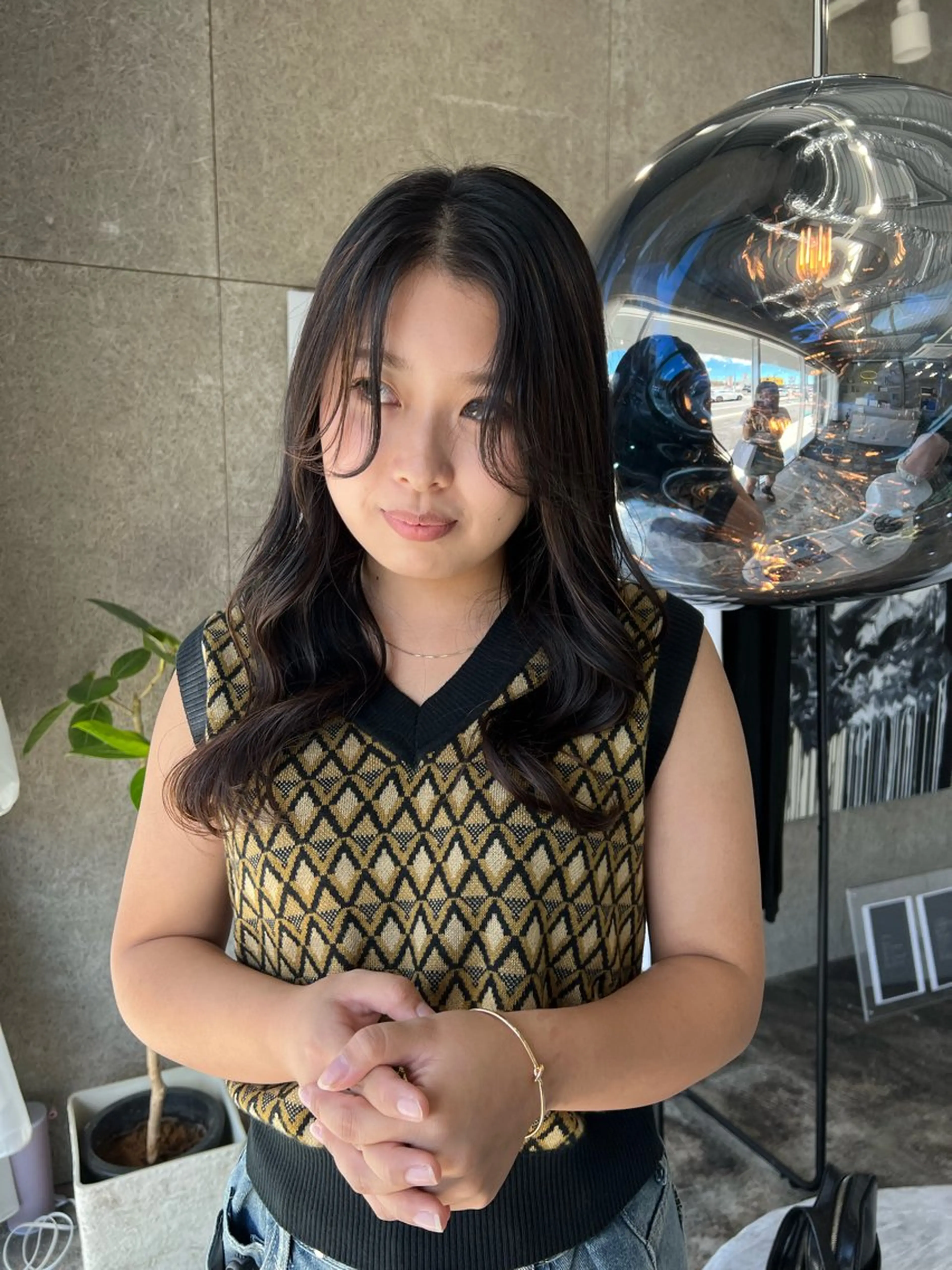 ロング カラー カット ヘアカラー nishibu ayukaのヘアスタイル