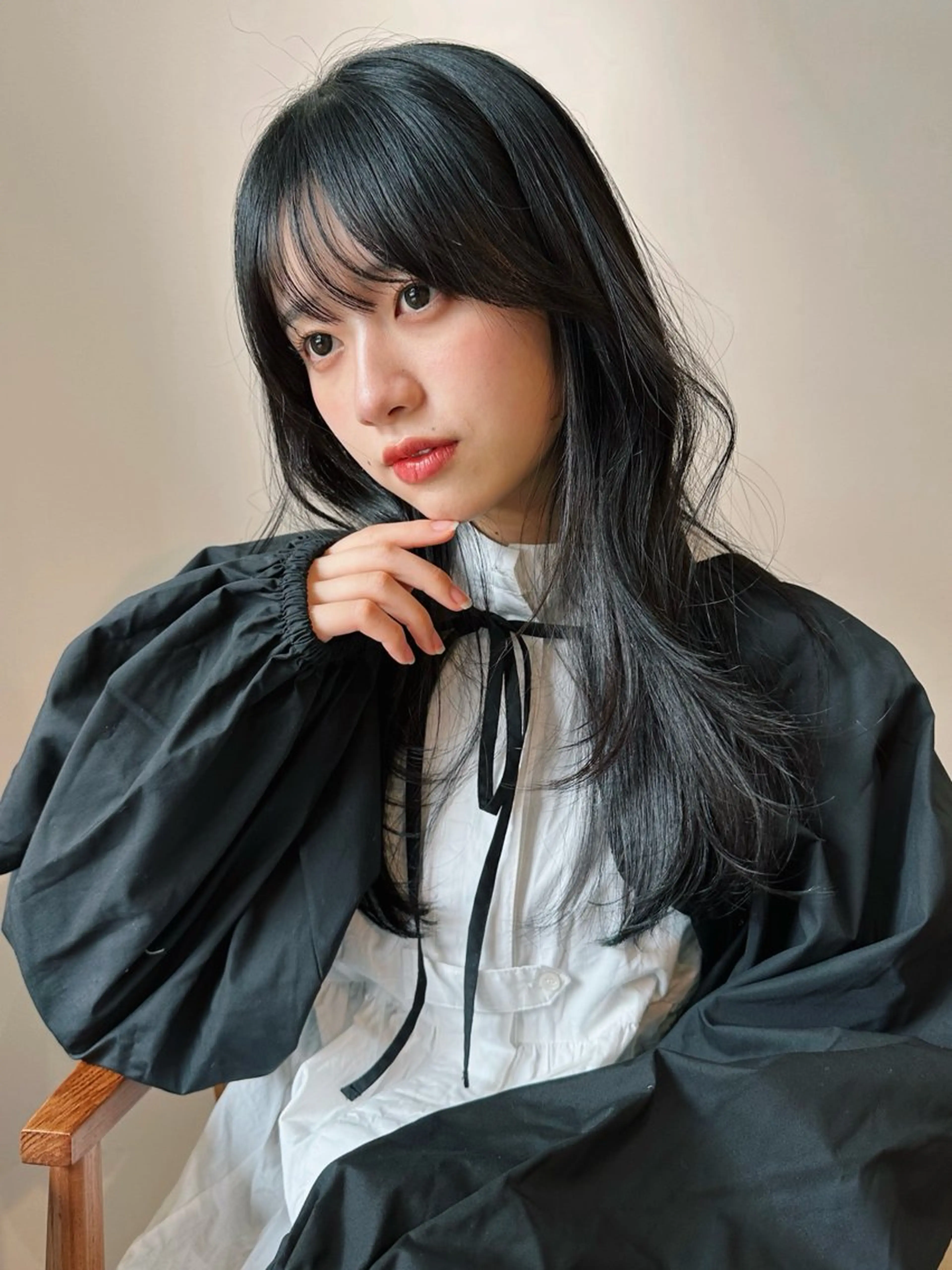 ロング カラー パーマ 🫧小顔×似合わせ× 透明感カラー🫧のヘアスタイル