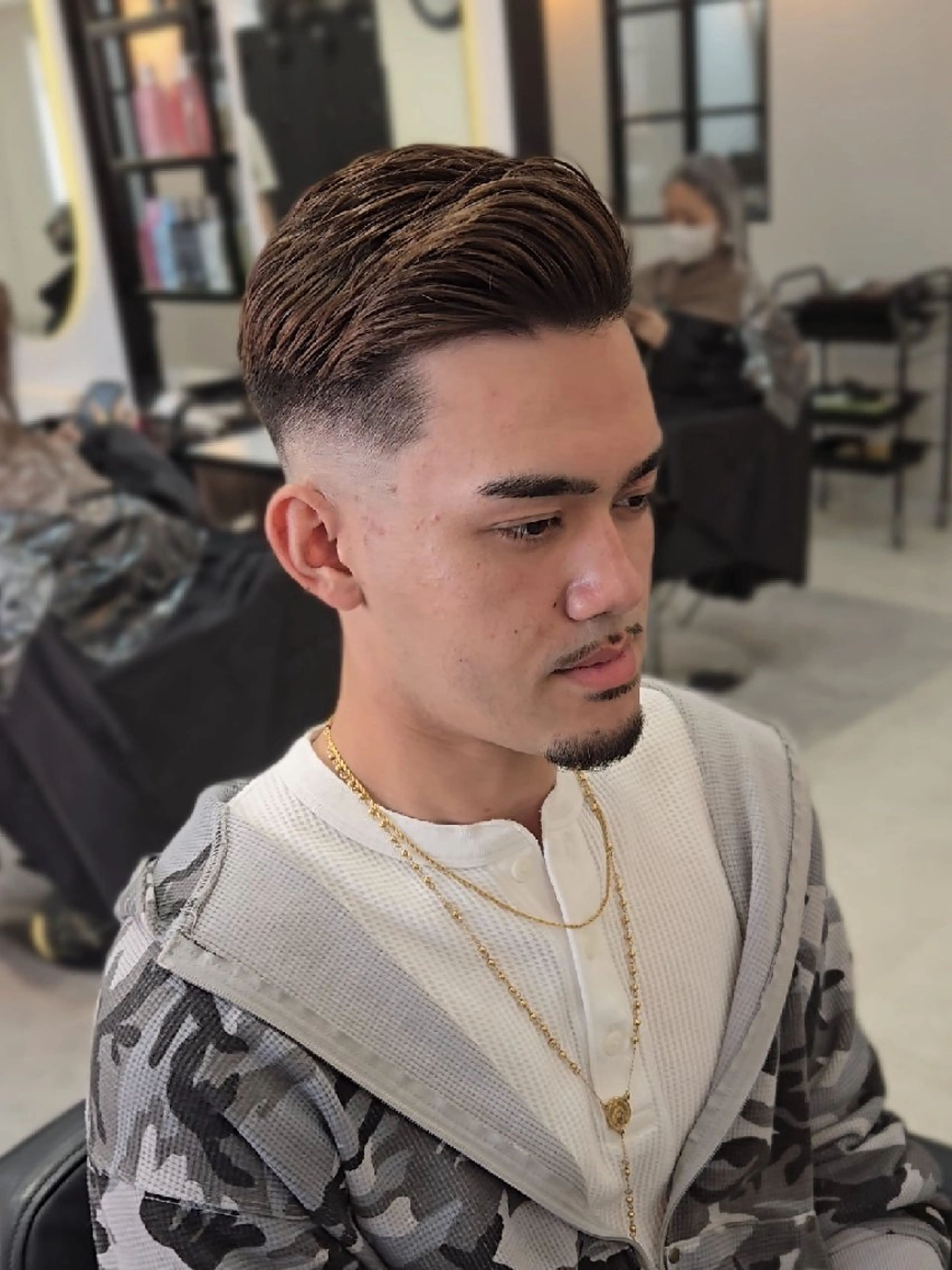 メンズ ショート フェードカット カット ヘアセット Lapis 名古屋駅前店所属・LEN名古屋/パーマ メンズ特化美容師のヘアスタイル