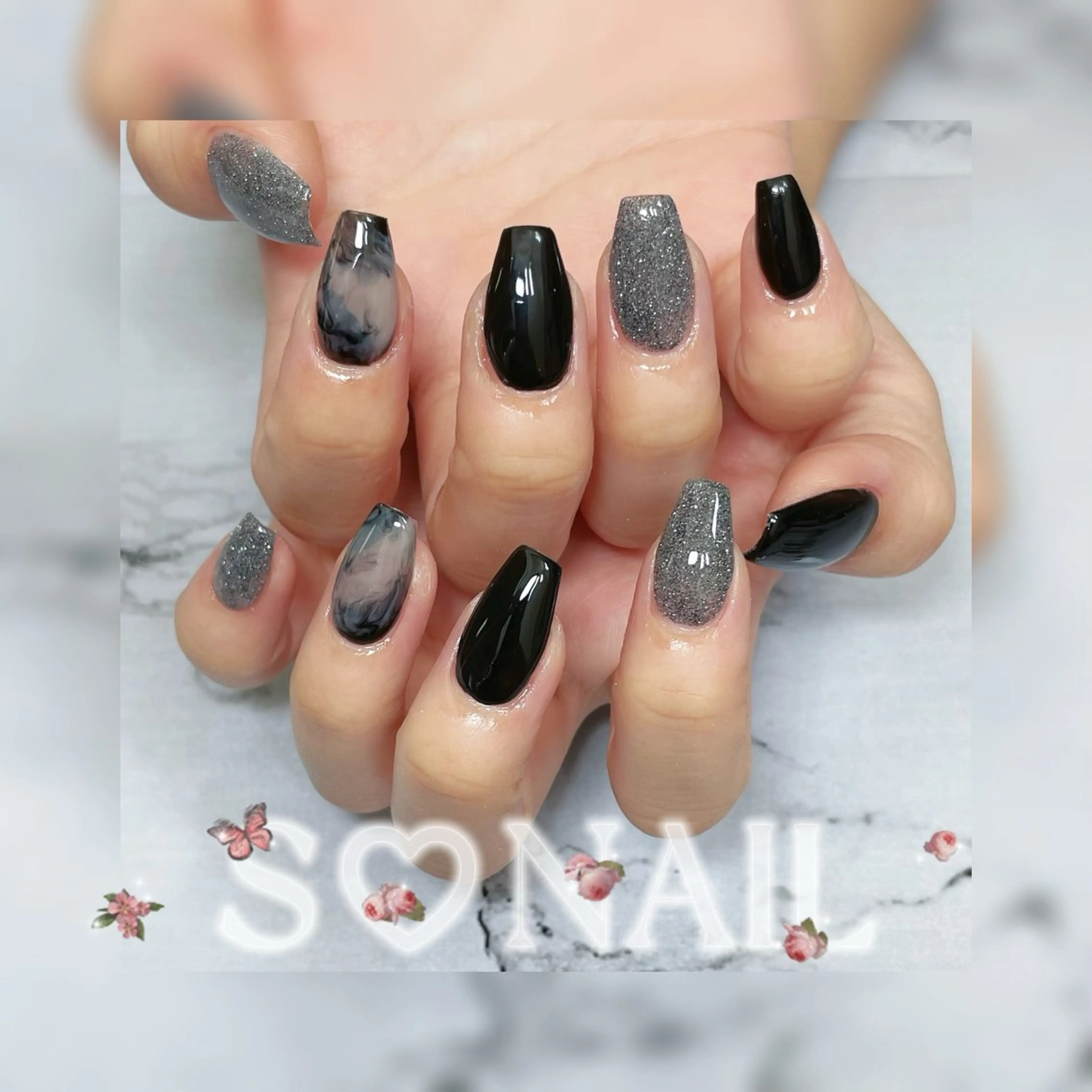 ネイル 持ち込み ニュアンスネイル ハンドネイル S♡NAIL所属・S.NAIL Suuのネイルデザイン