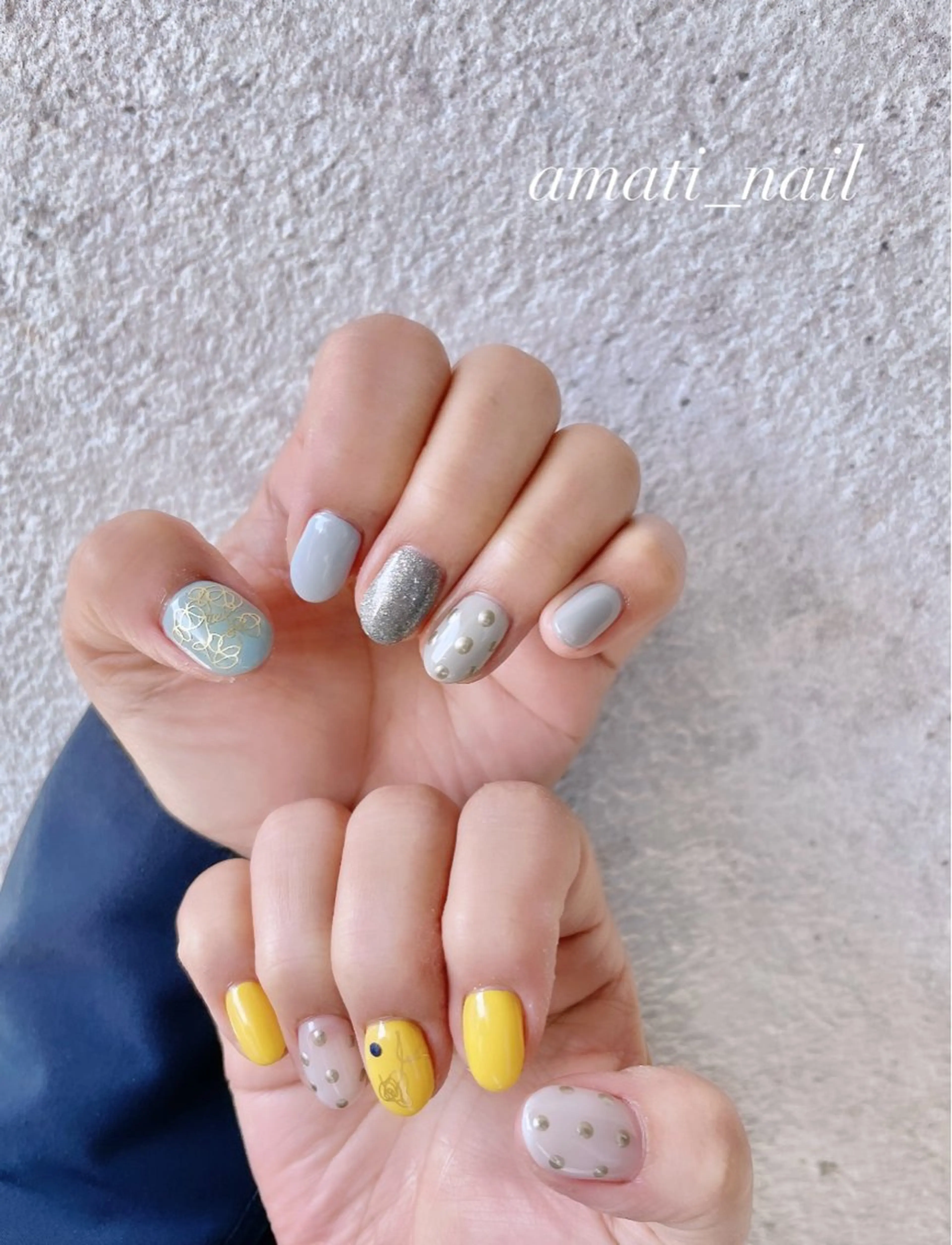 ネイル フットネイル ジェルネイル マグネットネイル ミラーネイル ニュアンスネイル ハンドネイル amati_nail TAKAKOのネイルデザイン