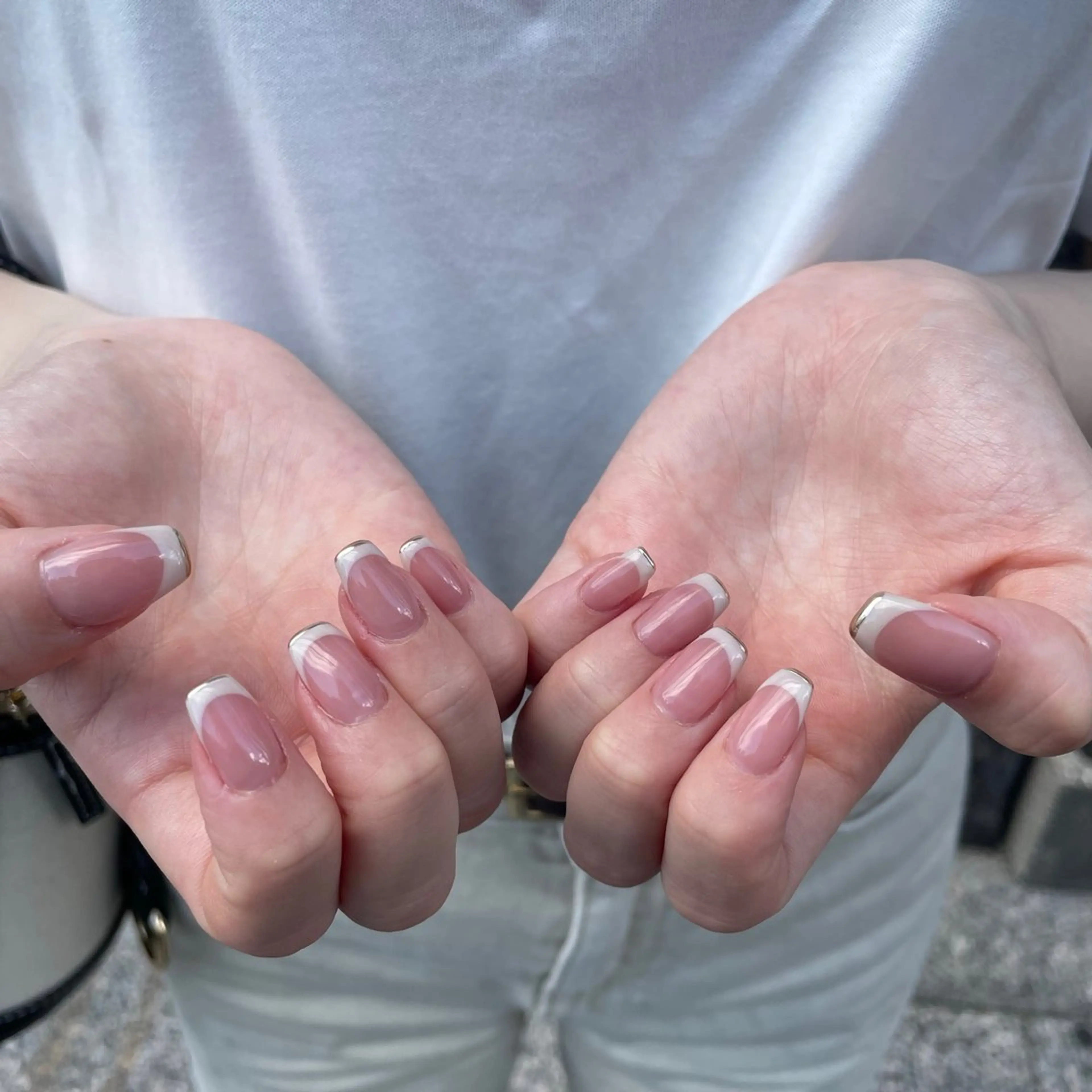 ネイル フレンチネイル ミラーネイル ハンドネイル nail salon Ant.所属・nail salon Ant. arisaのネイルデザイン
