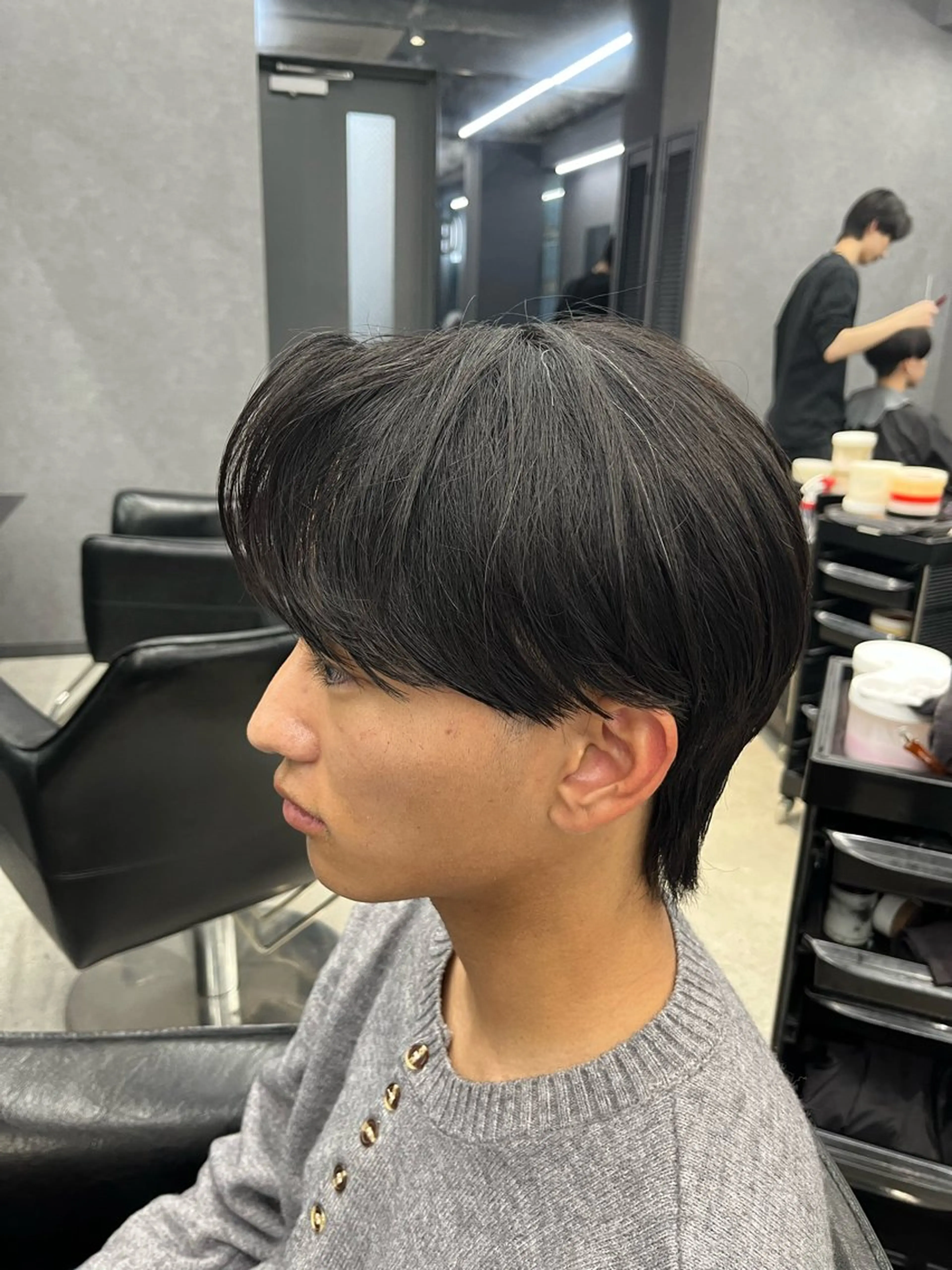 メンズ カット 縮毛矯正 毛流れが作れる 縮毛矯正/渡部純生のヘアスタイル
