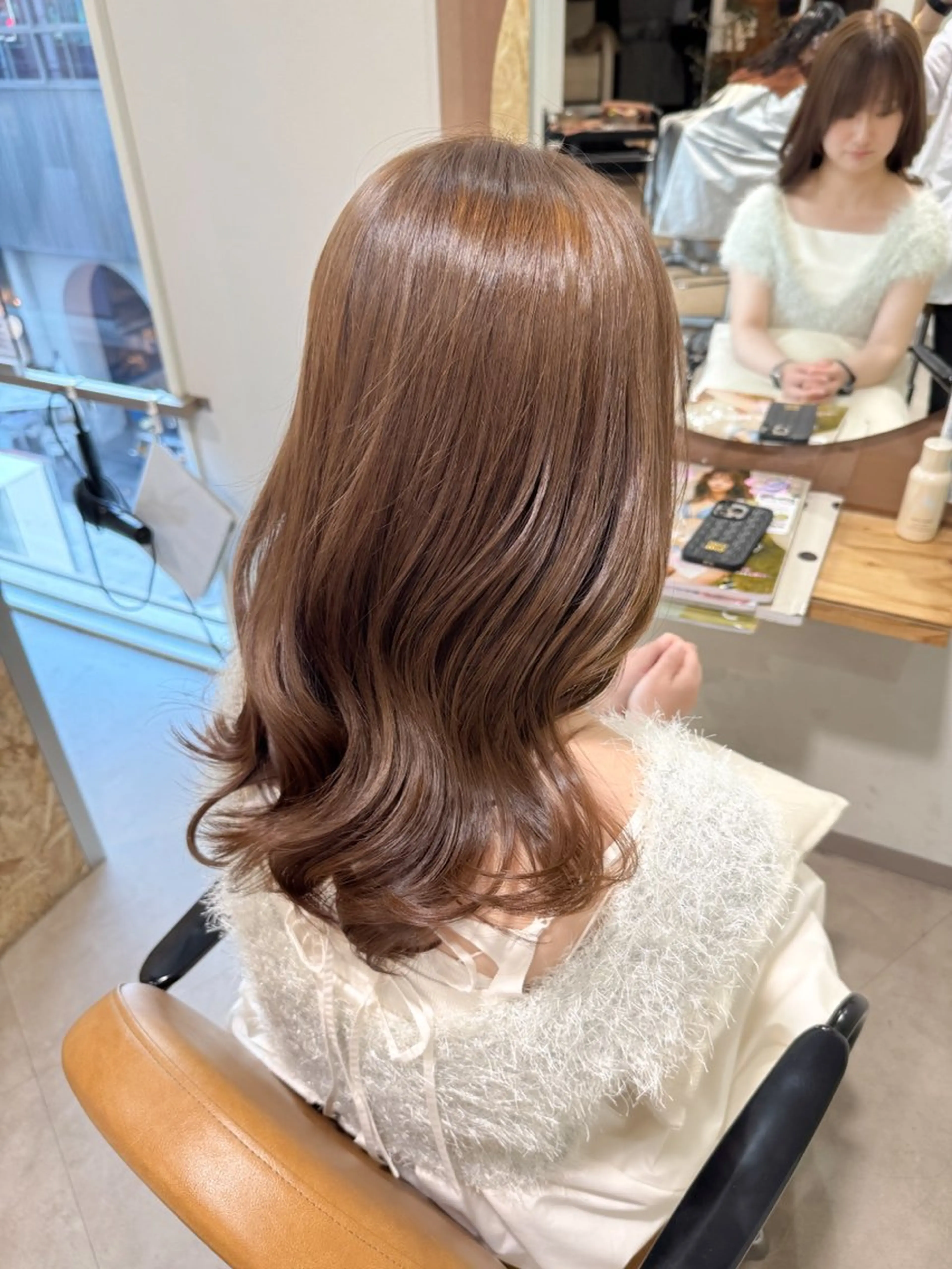 ロング カラー ベージュカラー ブリーチ ブリーチなしカラー カット ヘアカラー ブリーチなし ダブルカラー三國雅矢のヘアスタイル
