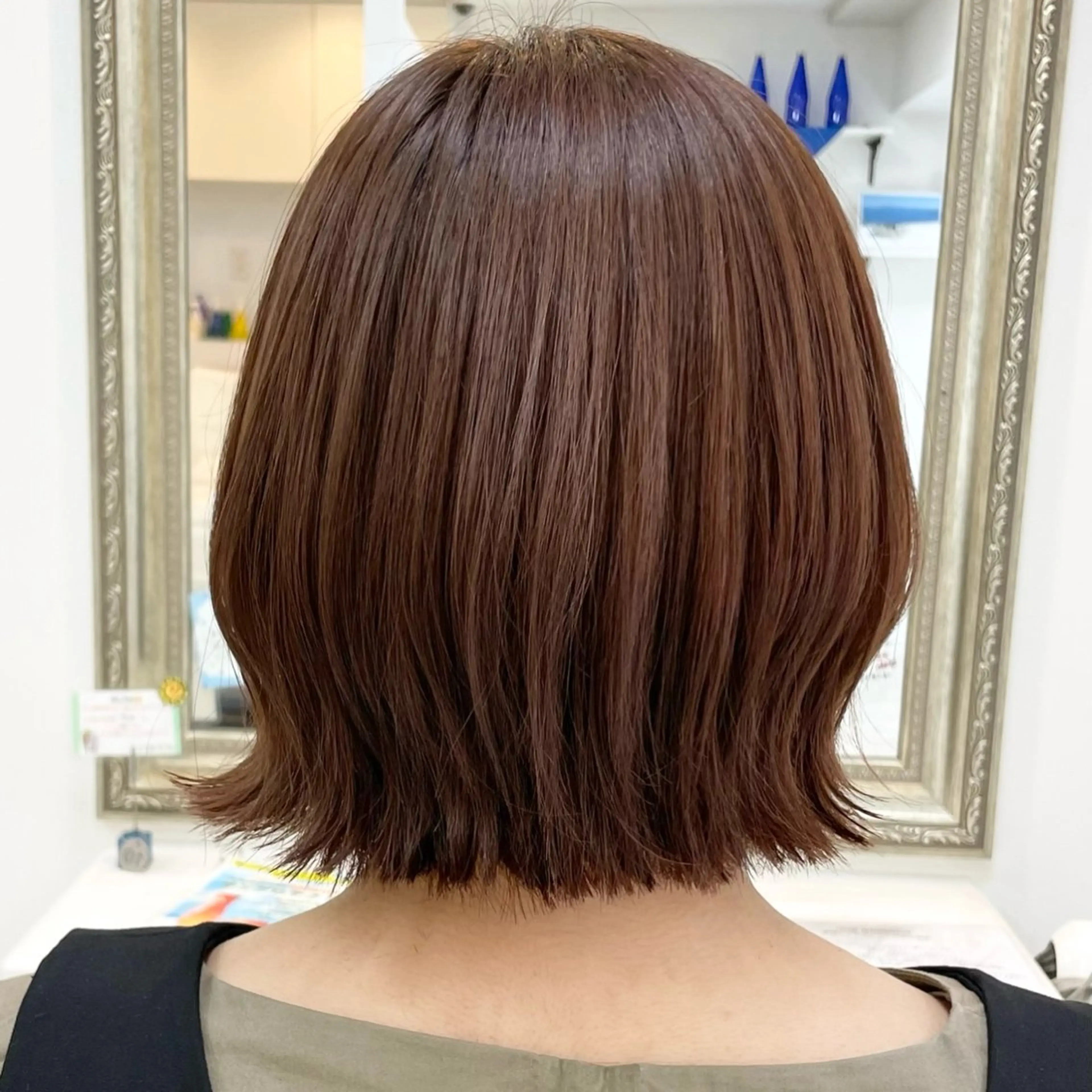 ショート カラー ヘアアレンジ ブラウンカラー オレンジ オレンジブラウン カット ヘアカラー トリートメント 町田 あみのヘアスタイル