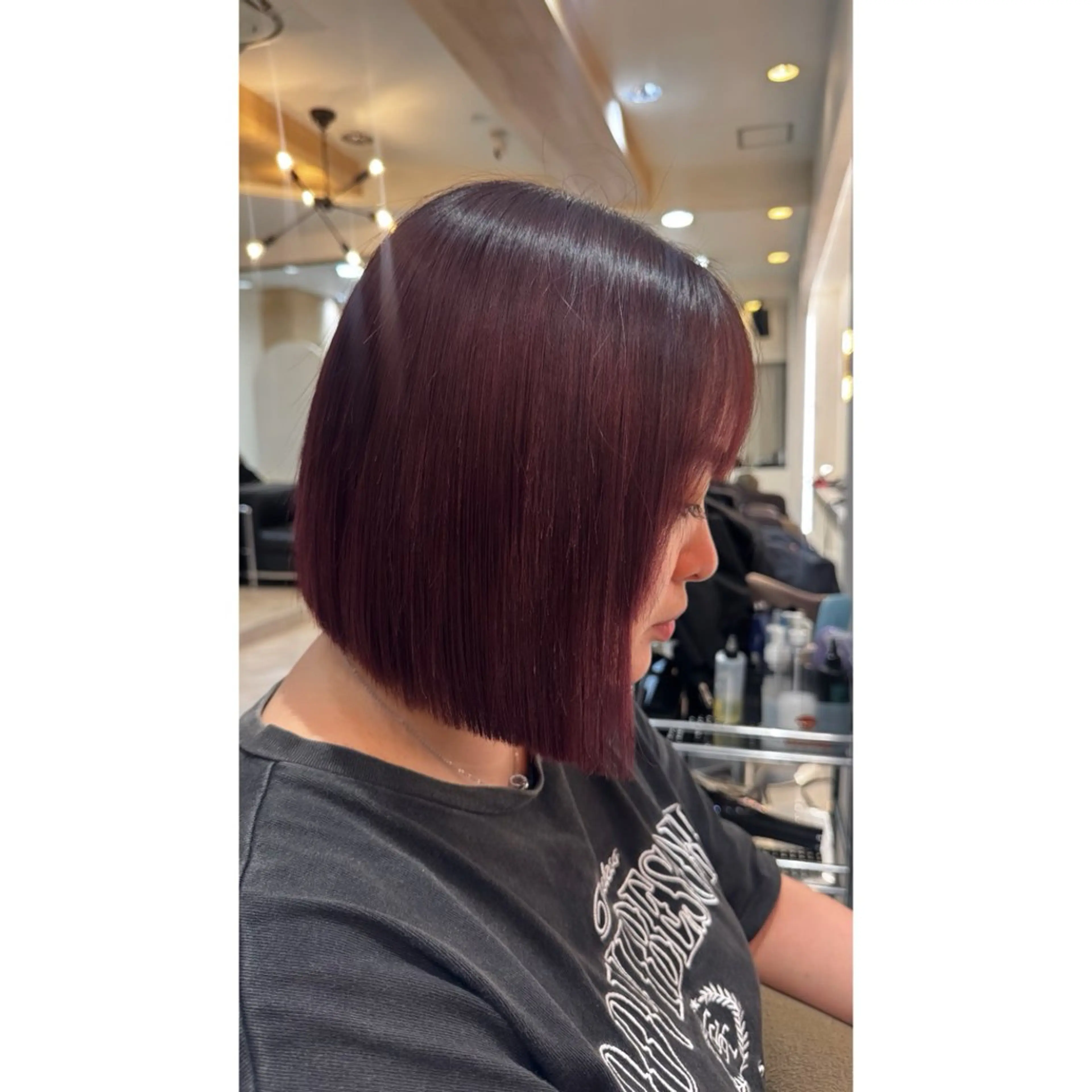 ショート カラー ブリーチ ブリーチなしカラー ピンクカラー バイオレットカラー バイオレットピンク カット ヘアカラー トリートメント beaute錦糸町 🦖⋆͛yuka💚のヘアスタイル