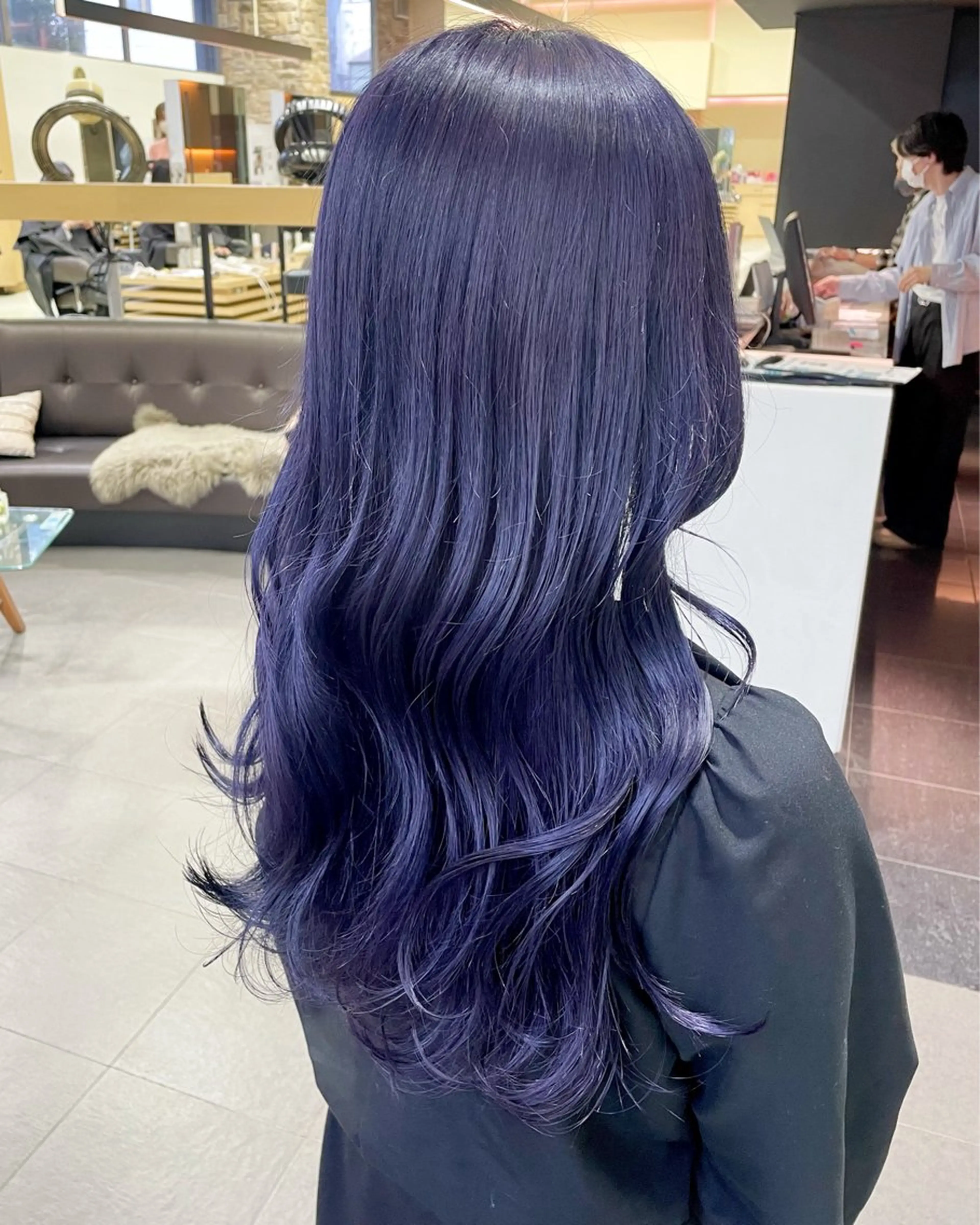 ロング ハギワラ ミナコのヘアスタイル
