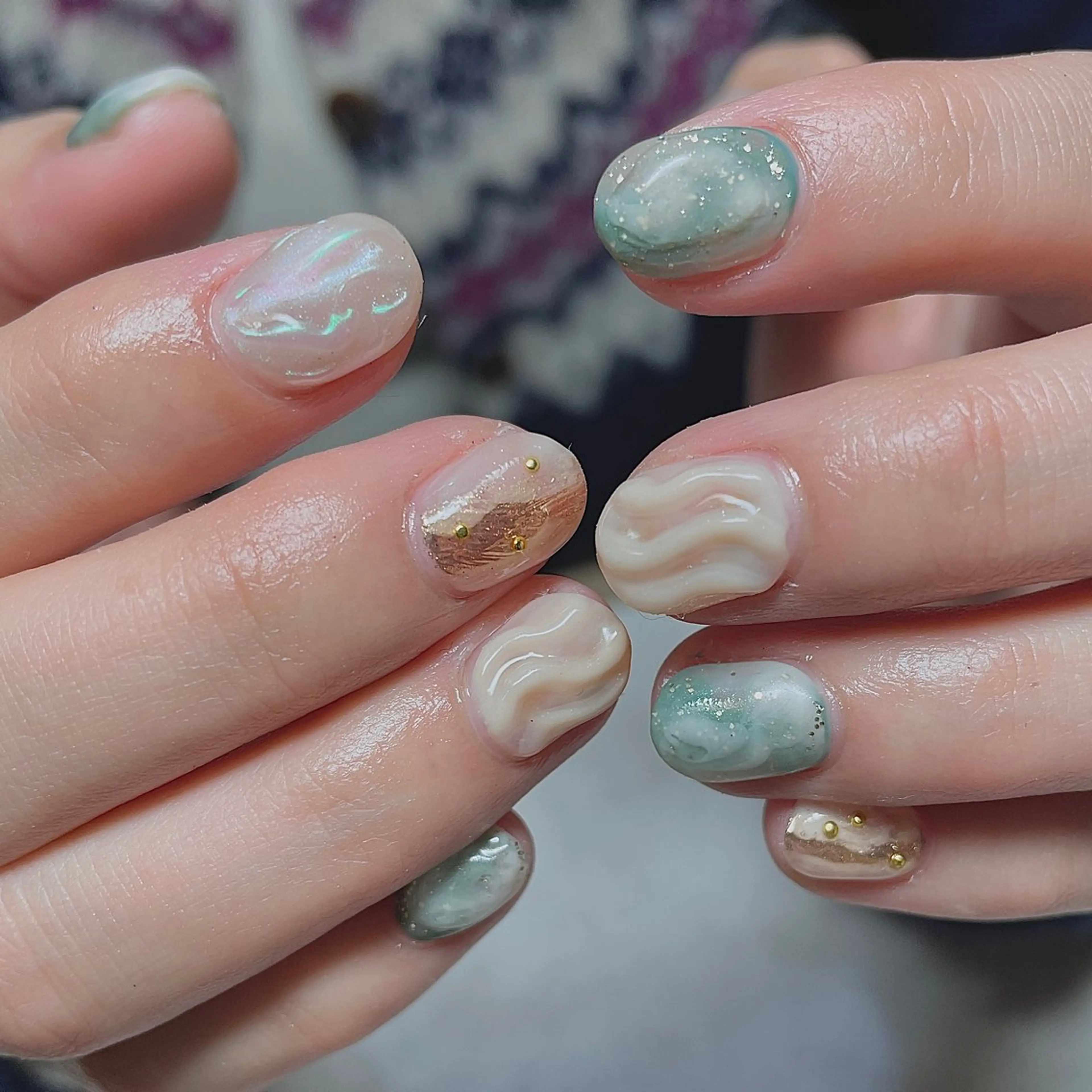 ネイル 成人式 ニュアンスネイル ネイルチップ 冬ネイル ハンドネイル acs.n所属・ネイル，耳つぼ 風間すみれのその他イメージ